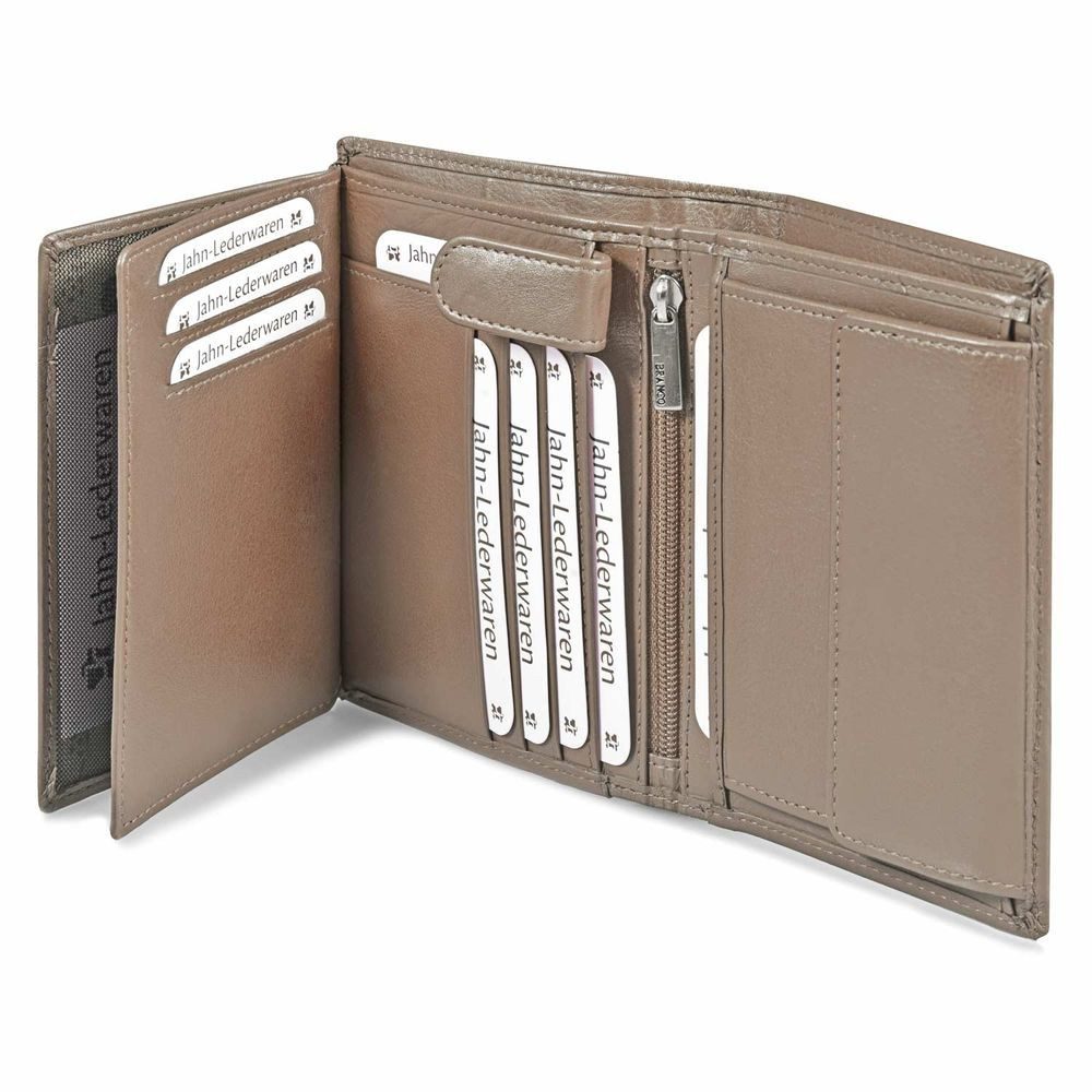 BRANCO Geldbörse Schicke Damen-Geldbörse Portemonnaie, Leder Beige-Taupe, Branco 22369