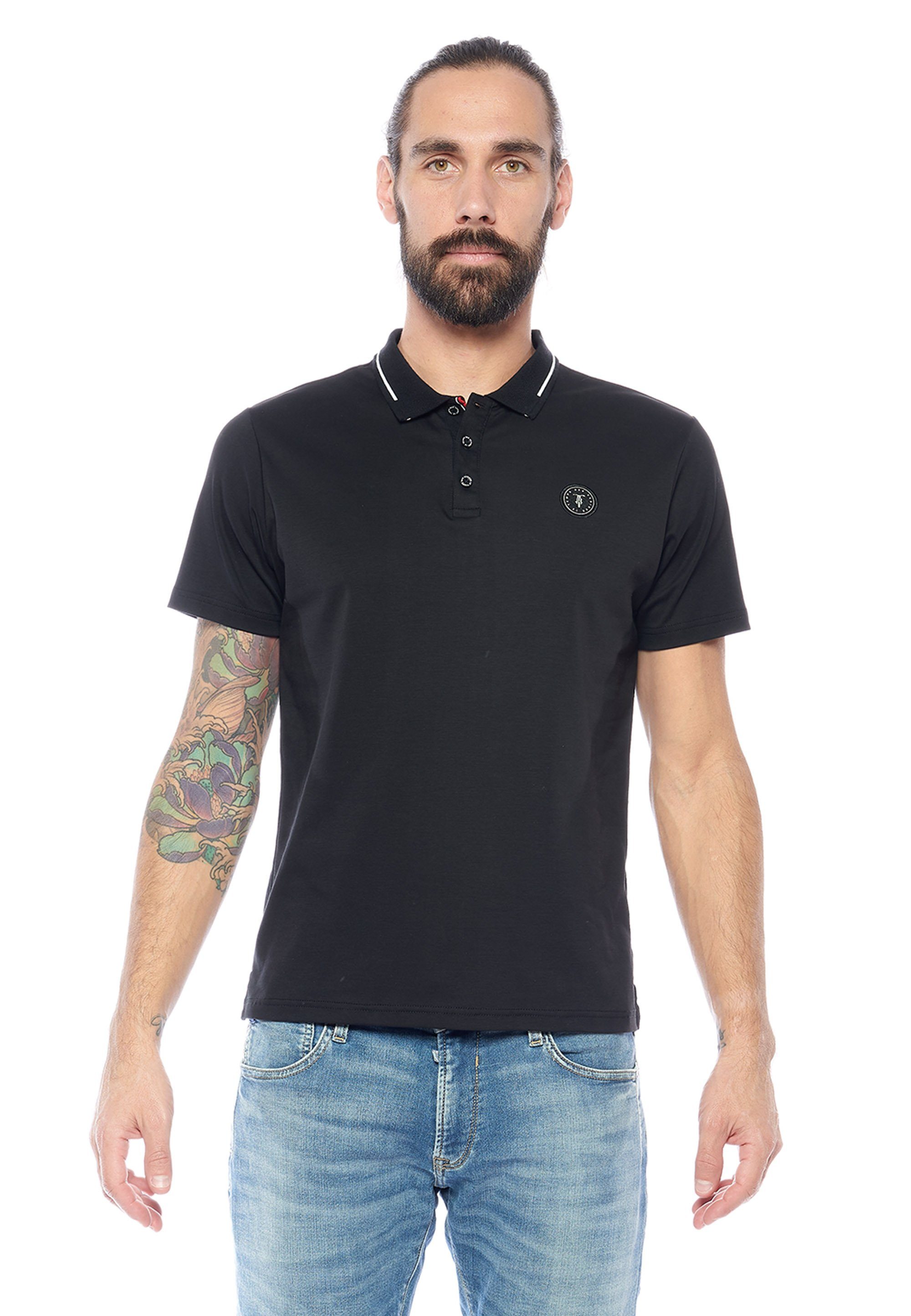 Le Temps Des Cerises Poloshirt ARON mit trendigem Kontraststreifen