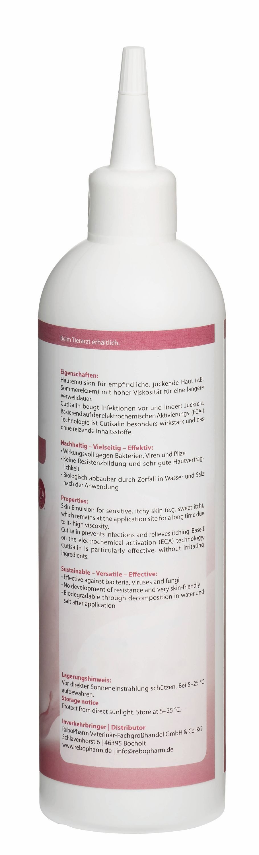 reboVet Veterinär-Fachgroßhandel GmbH & Co. KG Fellpflege Cutisalin Emulsion alle Tiere 250 ml