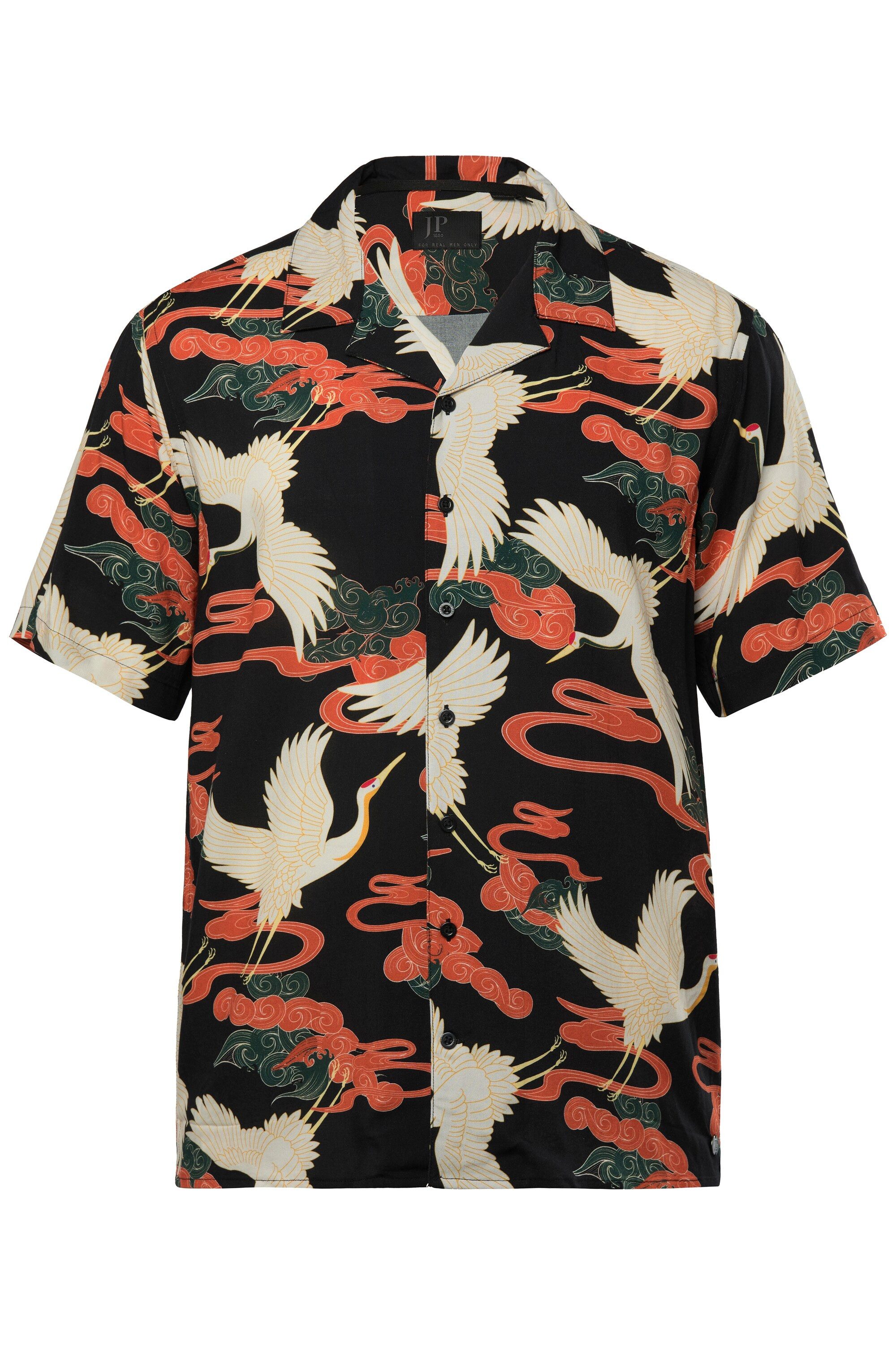 JP1880 Kurzarmhemd JP1880 Viskose-Hemd Halbarm Cuba-Kragen Cuba-Fit günstig online kaufen