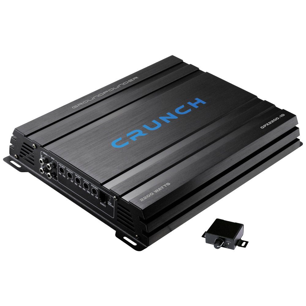 Crunch Crunch GPX2200.1D2 1-Kanal Digital Endstufe 2200 W Lautstärke-/Bass-/H Verstärker