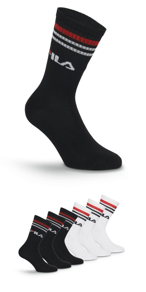Fila Socken UNISEX LIFESTYLE PLAIN SOCKS (6-Paar) mit Logo-Schriftzug günstig online kaufen