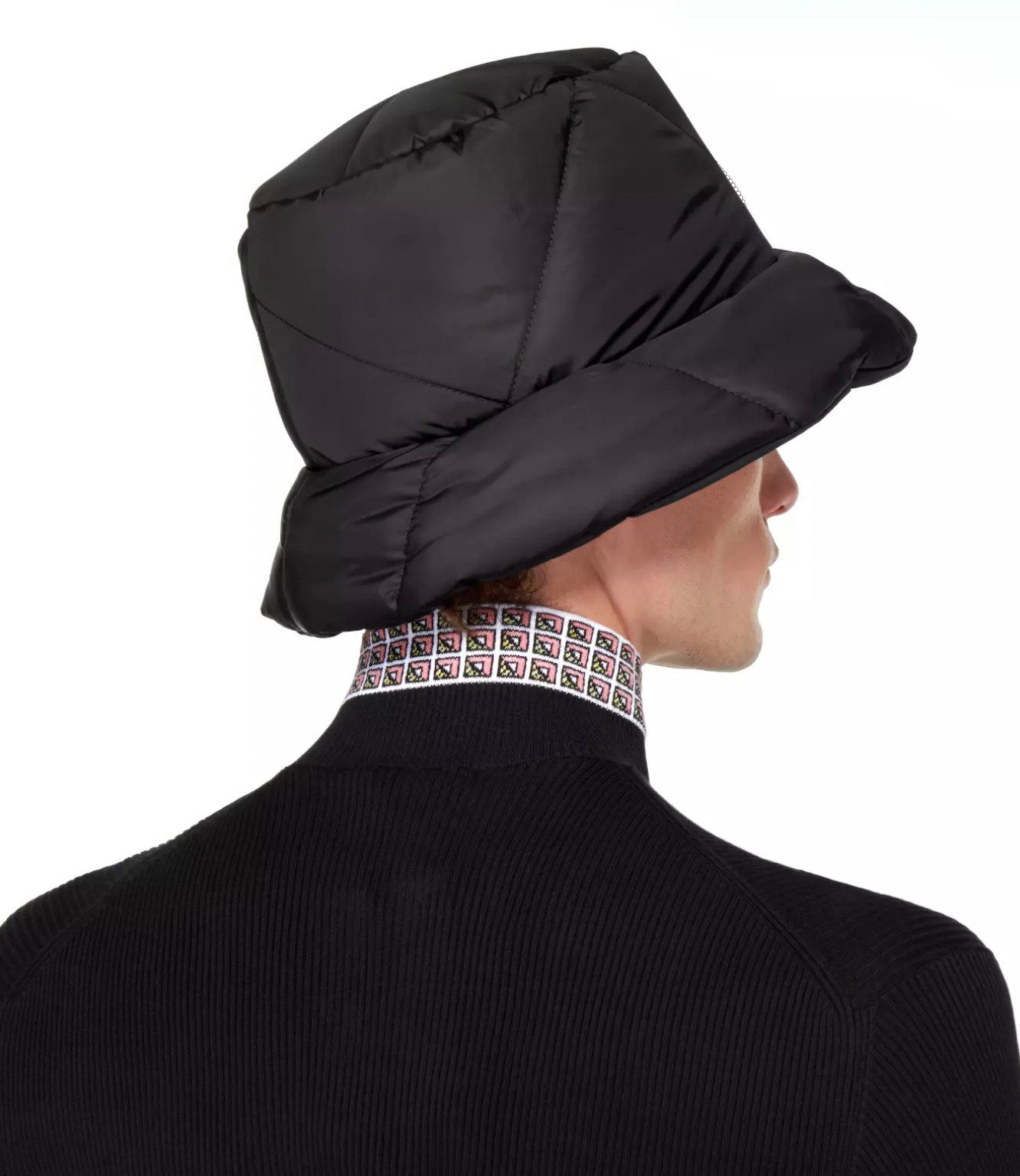 PRADA Fischerhut Wattierter Hut Logo Bucket Fisherman Mit Staub Tasche Unisex-Design – Perfekt für Damen und Herren gleichermaßen