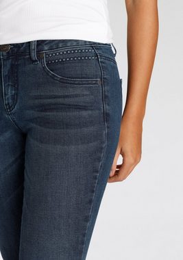 Arizona Skinny-fit-Jeans Mit Kontrastsaum