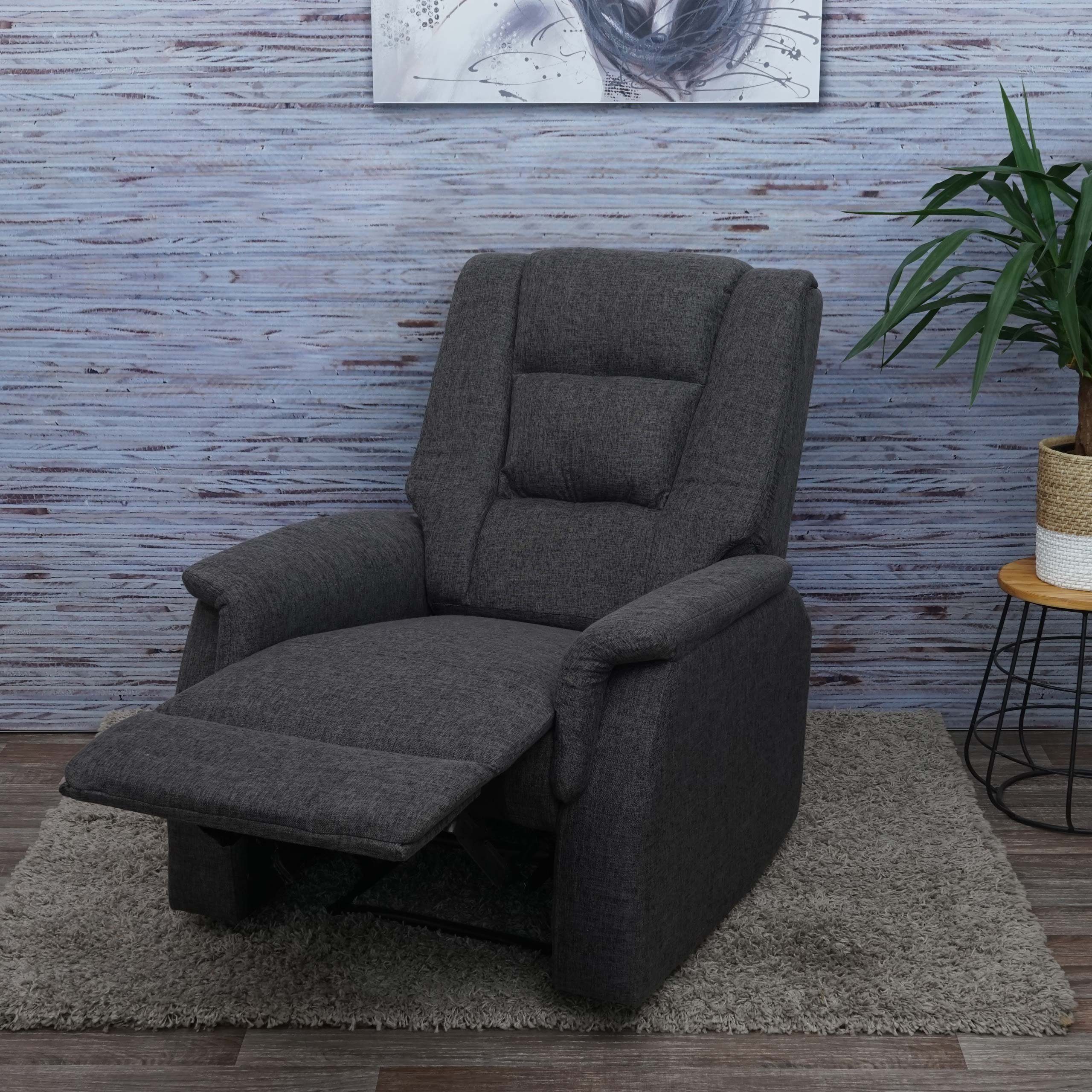 MCW TV-Sessel ohne Massage- des und durch groß, Hebels Besonders MCW-F23, Wärmefunktion, Lösen Fußstütze verstellbar