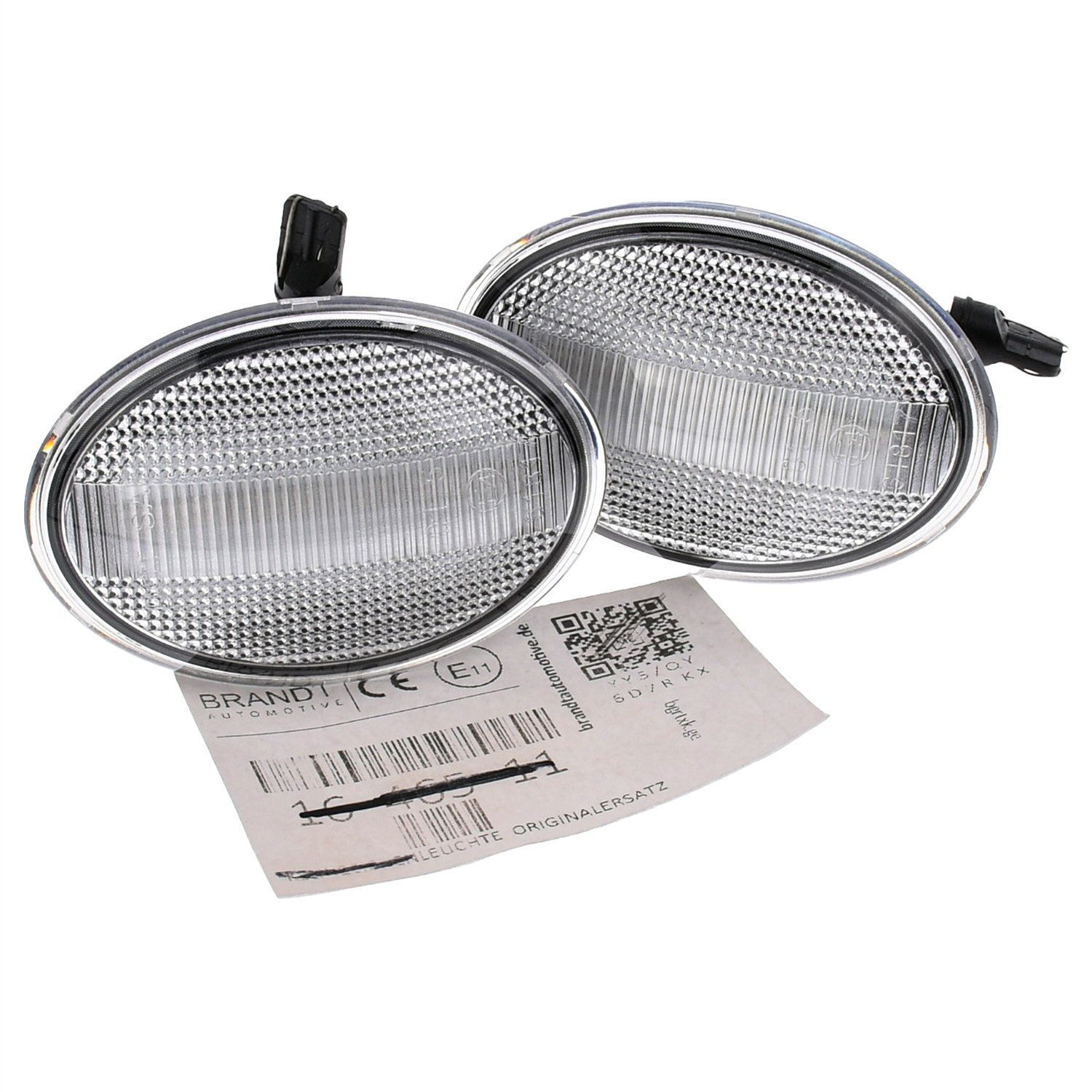 BRANDT AUTOMOTIVE KFZ-Ersatzleuchte Auto Seitenblinker Set LED Blinker + Kabel Weiss, für MINI Cabrio II R57 (Bis MODPF) (03.2009-08.2010); Clubman I R5...