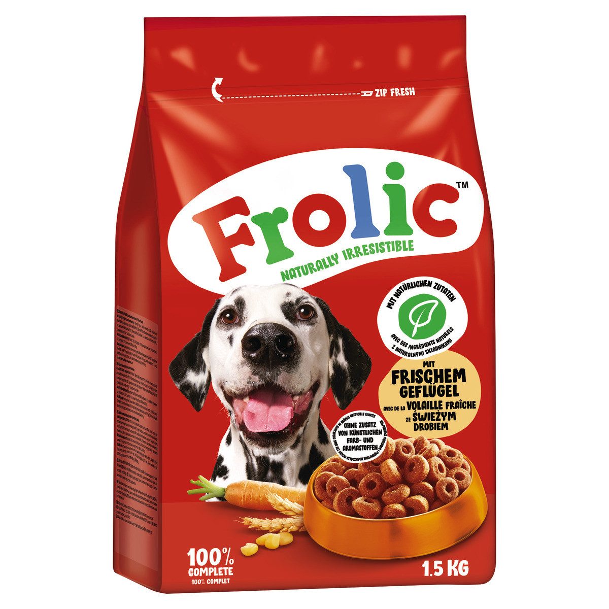 Frolic Geflügel 1,5 kg, Trockenfutter für: Hund