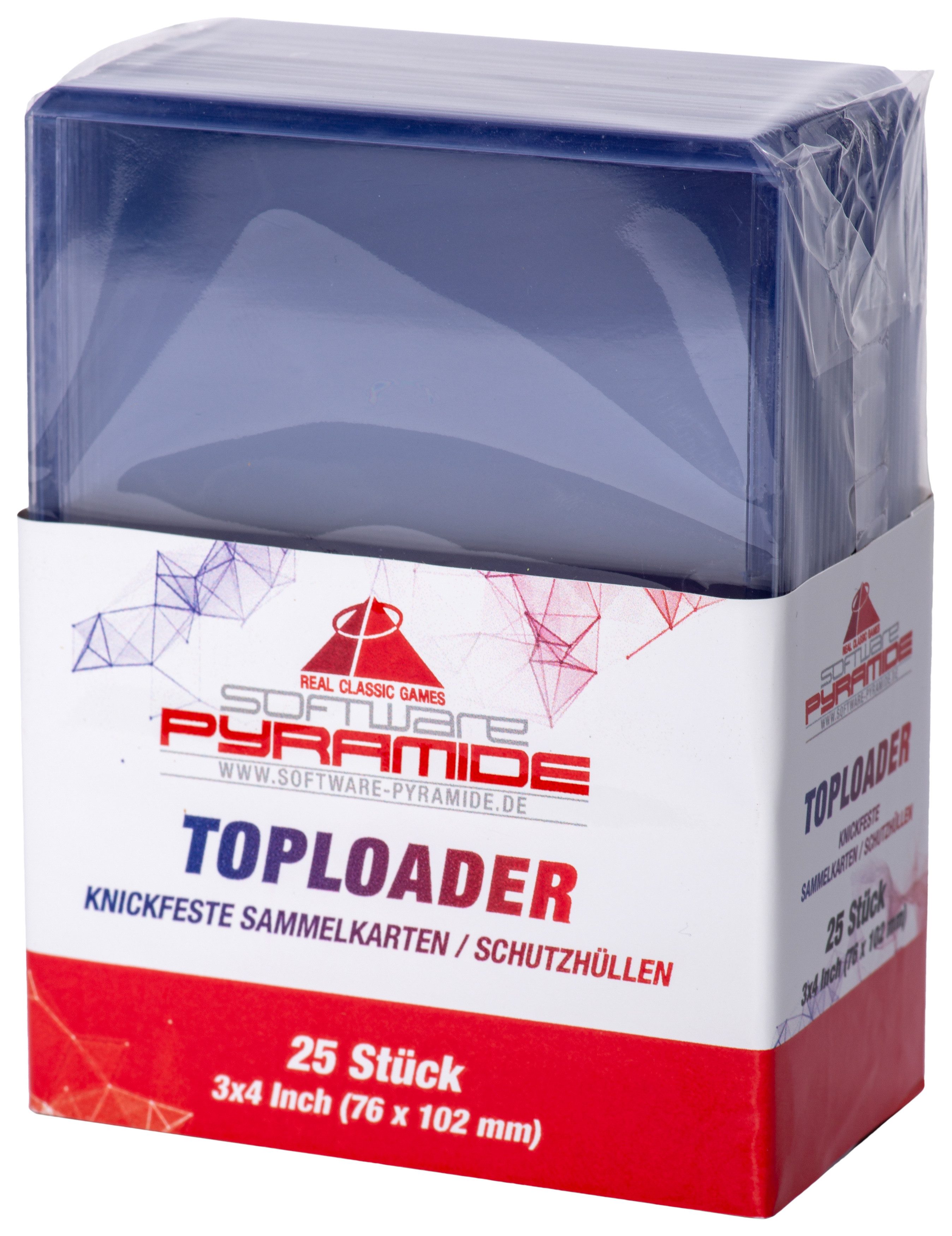 Software Pyramide Sammelkarte Knickfeste Sammelkarten / Schutzhüllen - 25er Toploader Clear Pack (NE