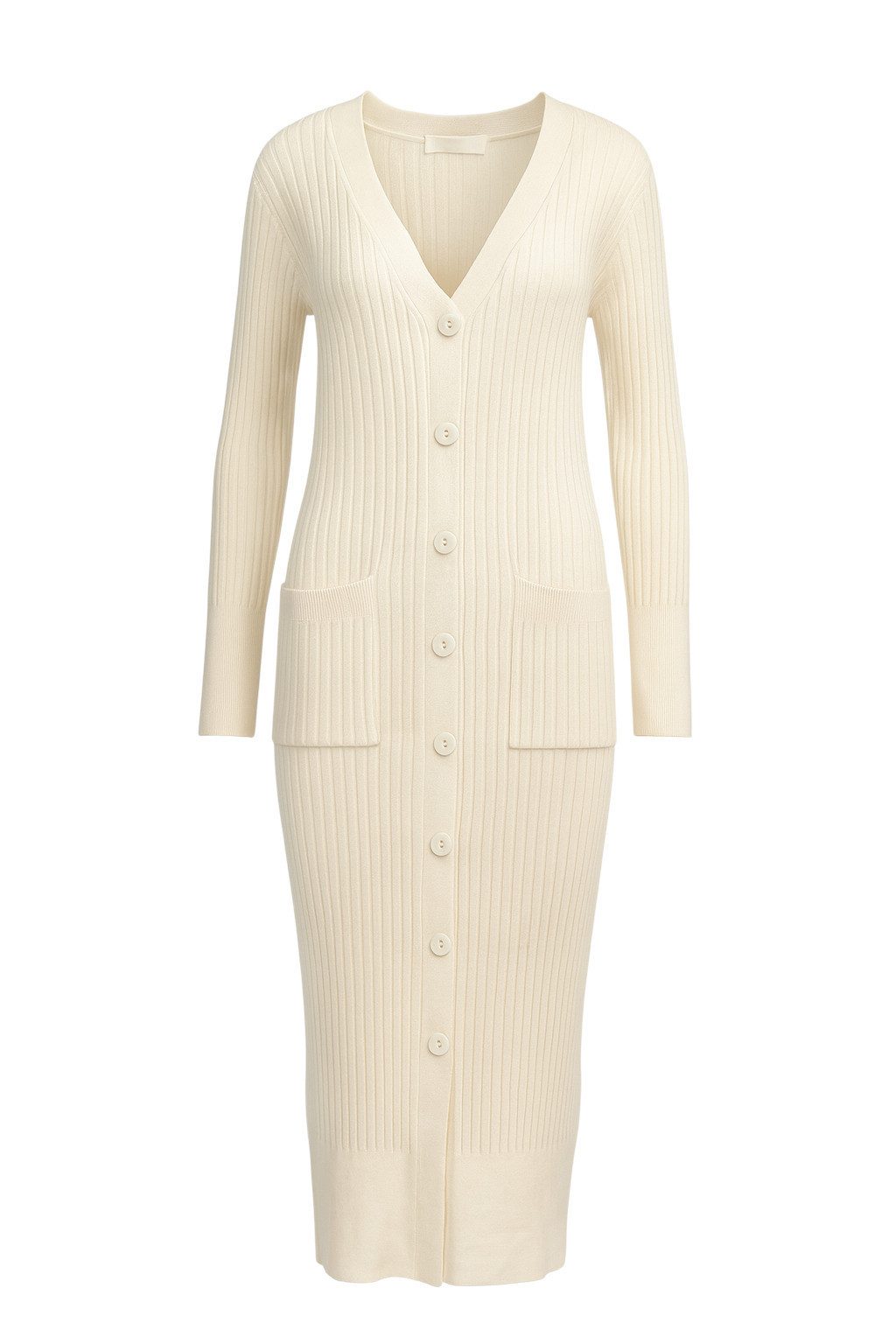 Mississhop Strickkleid Damen Strick Cardigan Kleid günstig online kaufen