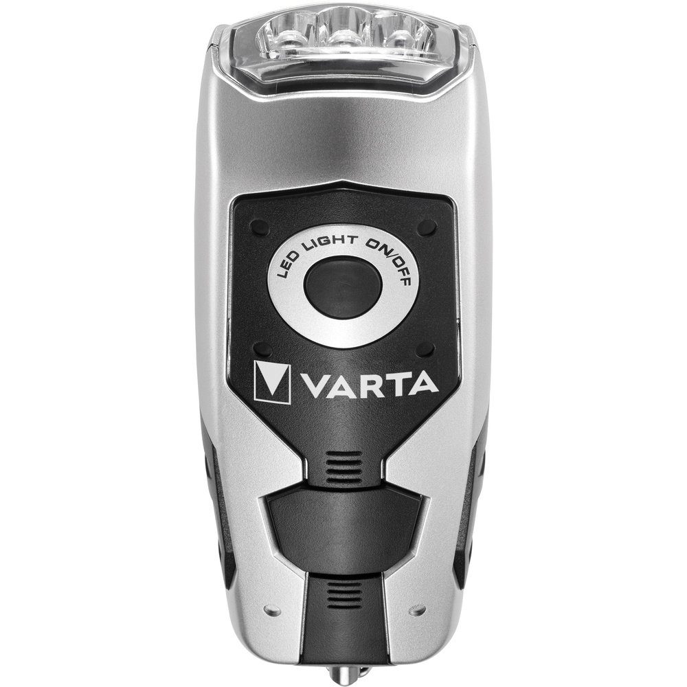 VARTA Taschenlampe Varta Dynamo Light 17680101401 LED Taschenlampe dynamobetrieben 28 lm