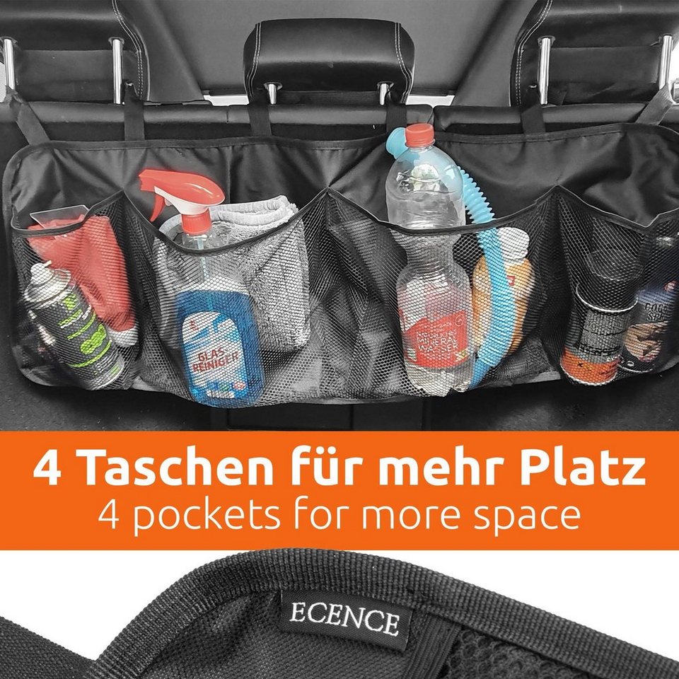 ECENCE Auto-Rückenlehnentasche Kofferraum-Organizer Auto-Tasche