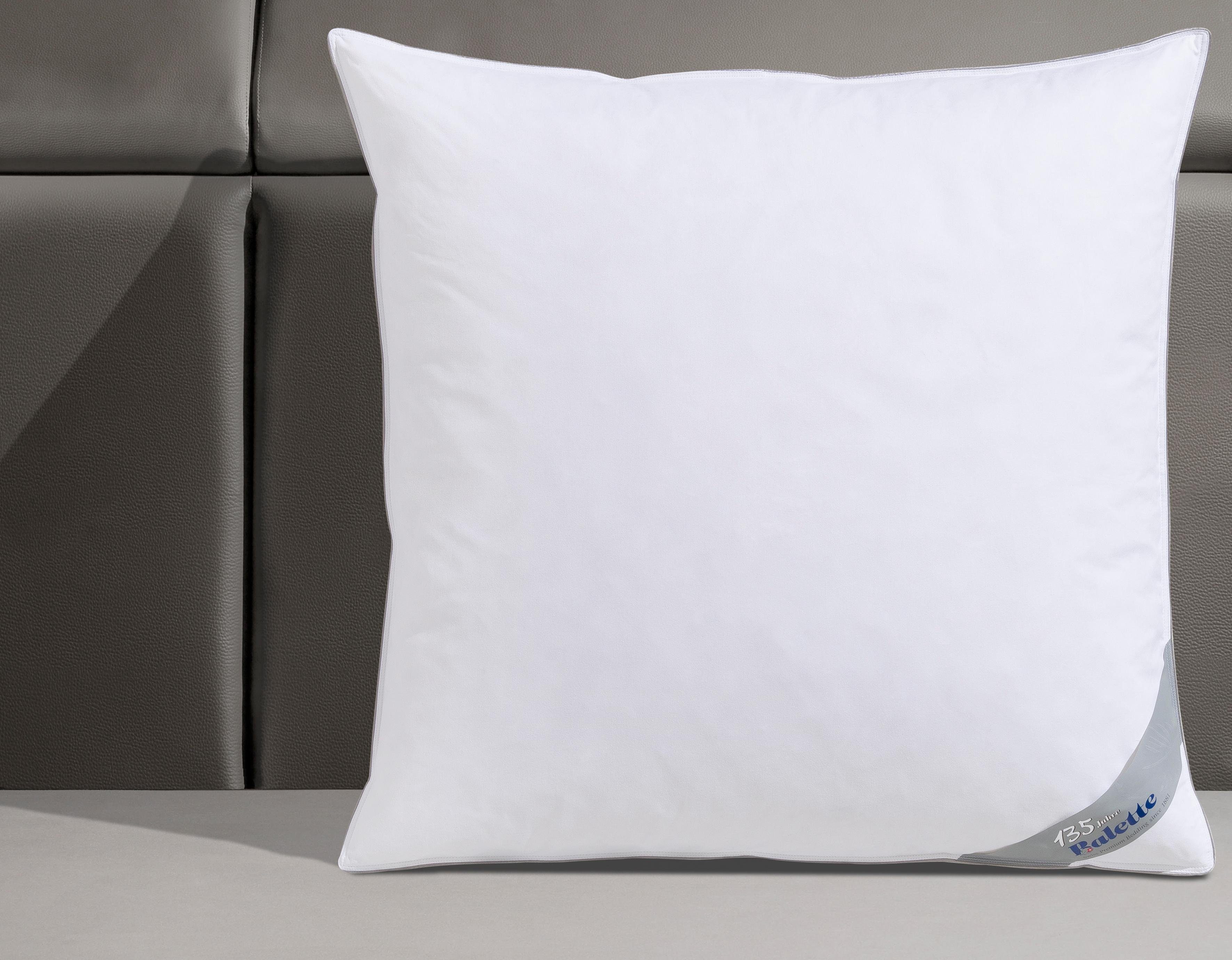 Balette Federkissen Lena, natürlicher Schlafkomfort, Made in Germany, Füllung: 100% Federn, Bezug: 100% Baumwolle, Seitenschläfer, Rückenschläfer, Kopfkissen 40 – Bild 3 von 5