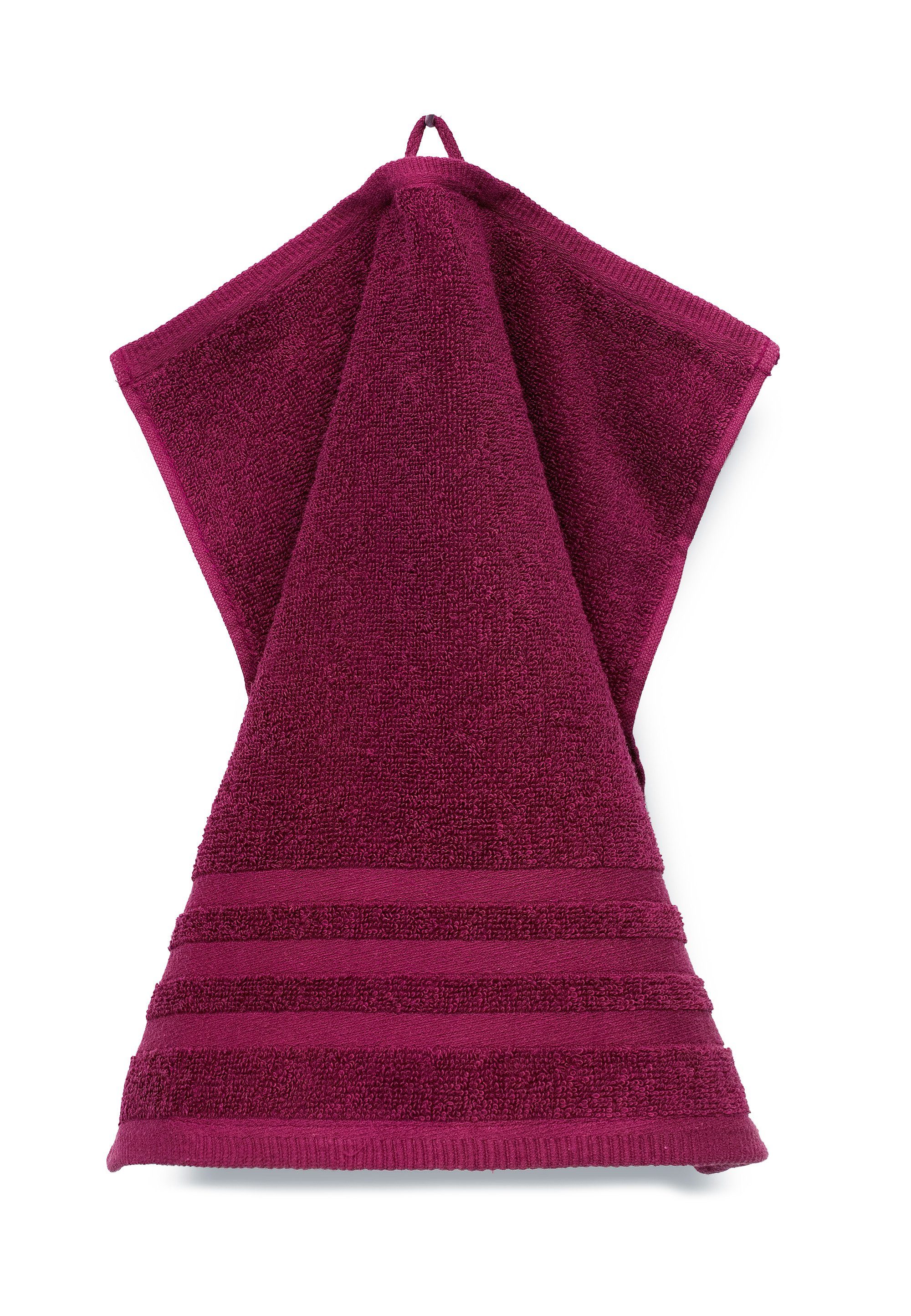 grace grand spa Gästehandtuch Aktion, (3-St), mit Streifen-Bordüre