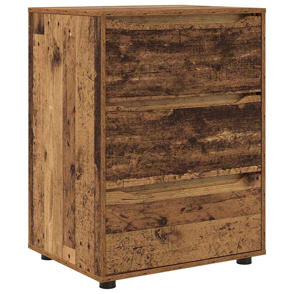 vidaXL Mehrzweckschrank Aufbewahrungsschrank Altholz 60 x 48 x 81 cm Holzwerkstoff (1-St)