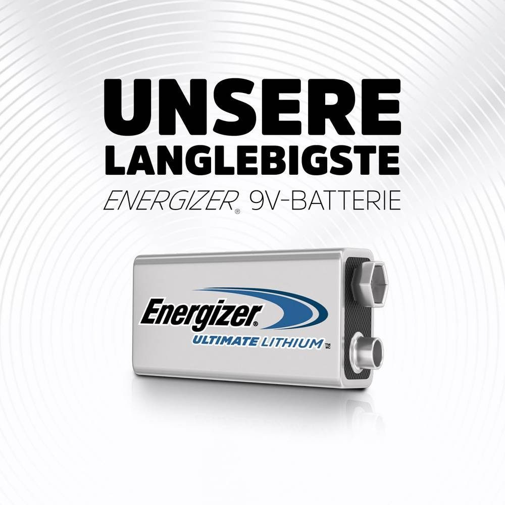 Energizer Ultimate Lithium 9V-Block-Batterien E301535101 Batterie