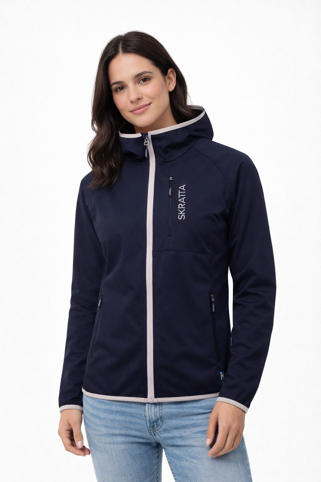 Skratta Softshelljacke Hoodie Damen 4-Wege-Stretch Bente