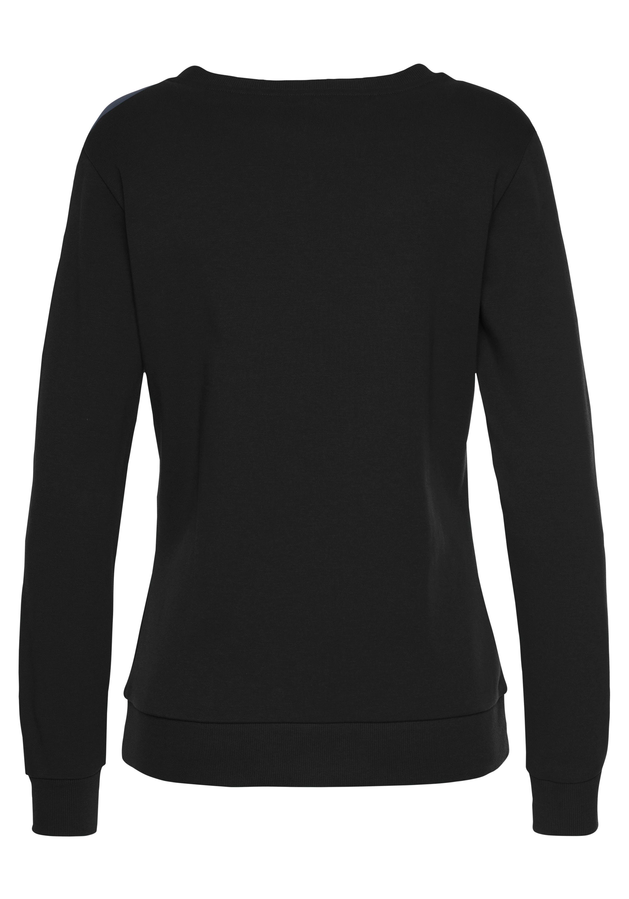 Bench. Loungewear Sweatshirt mit Logostickerei, Loungewear