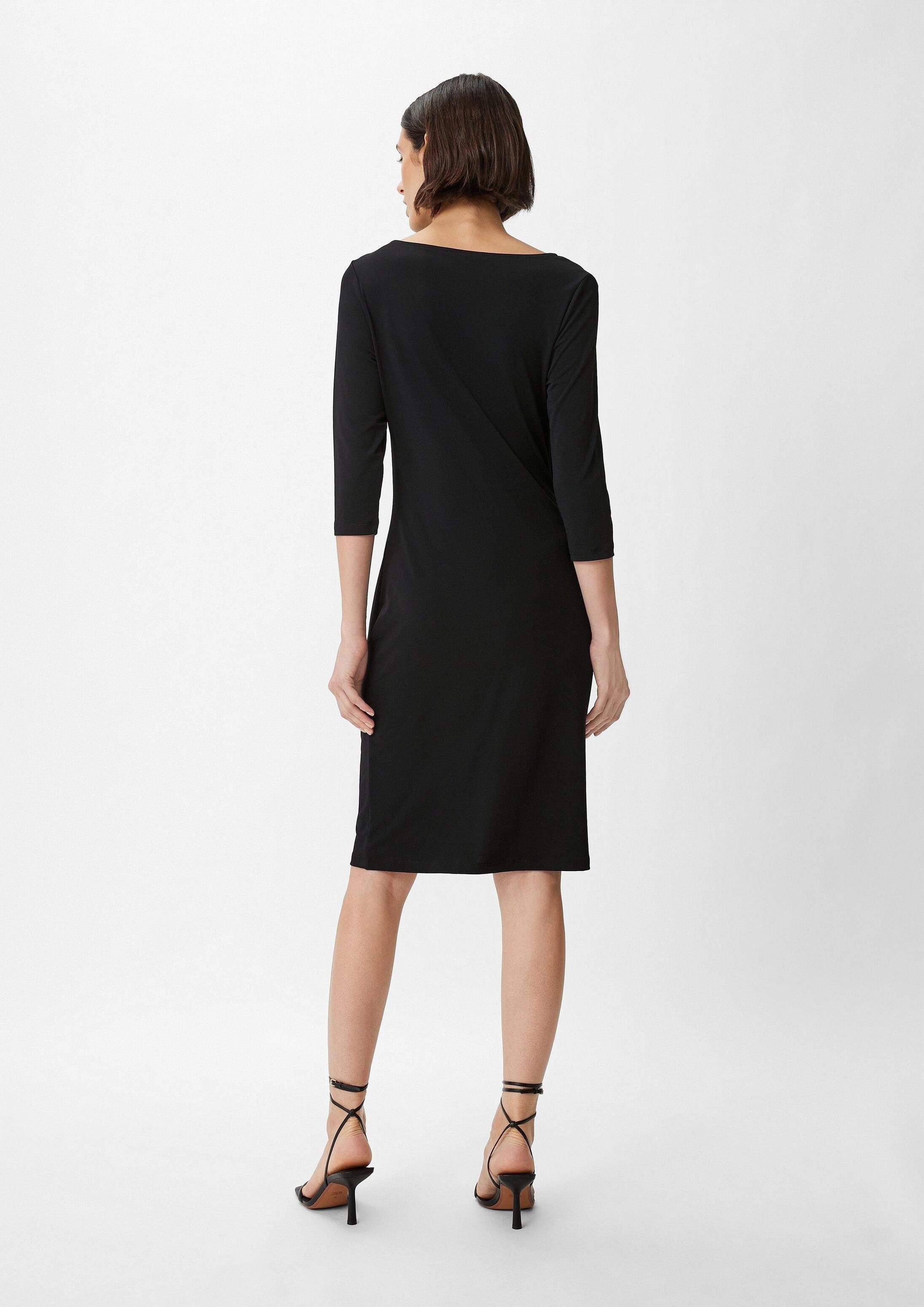 comma Minikleid Kleid Jerseykleid mit Raffung