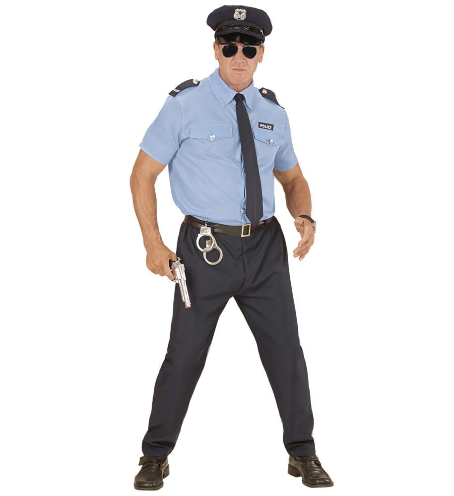 Widmann S.r.l. Kostüm Kostüm Polizist blau 5-tlg