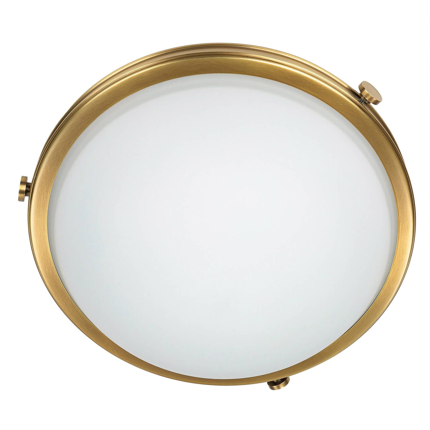 Licht-Erlebnisse Deckenleuchte GRACIA, ohne Leuchtmittel, Deckenlampe Weiß Messing Esstisch Esszimmer Glas Metall E27