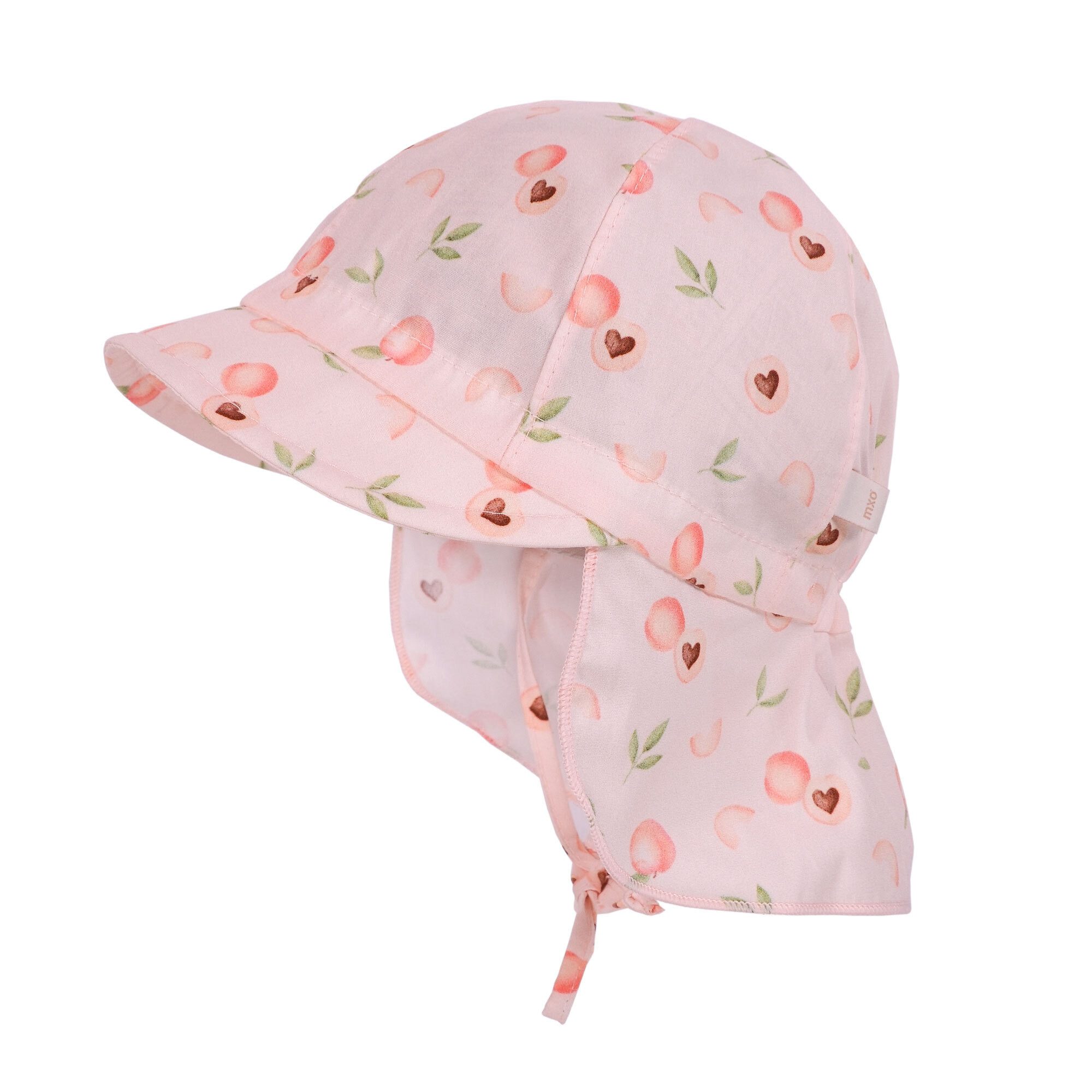 MAXIMO Schirmmütze BABY-Schildmütze, kurzer Nackenschutz, Bindeband (1-St)
