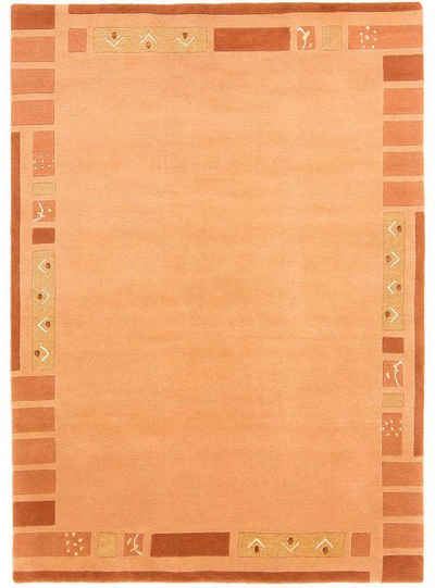 Wollteppich Nepal Jaipur, carpetfine, rechteckig, Höhe: 20 mm, reine Wolle, handgeknüpft, Wohnzimmer
