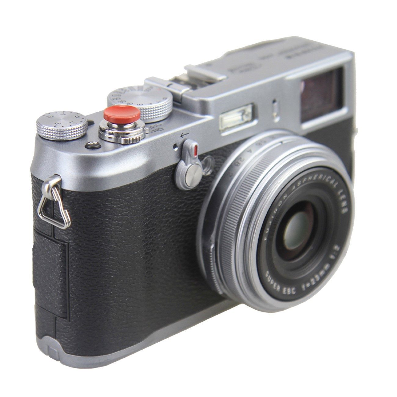 JJC Kamerazubehör-Set Deluxe Soft Release Button SRB Messing 11mm für stilvolle Kameras Rot