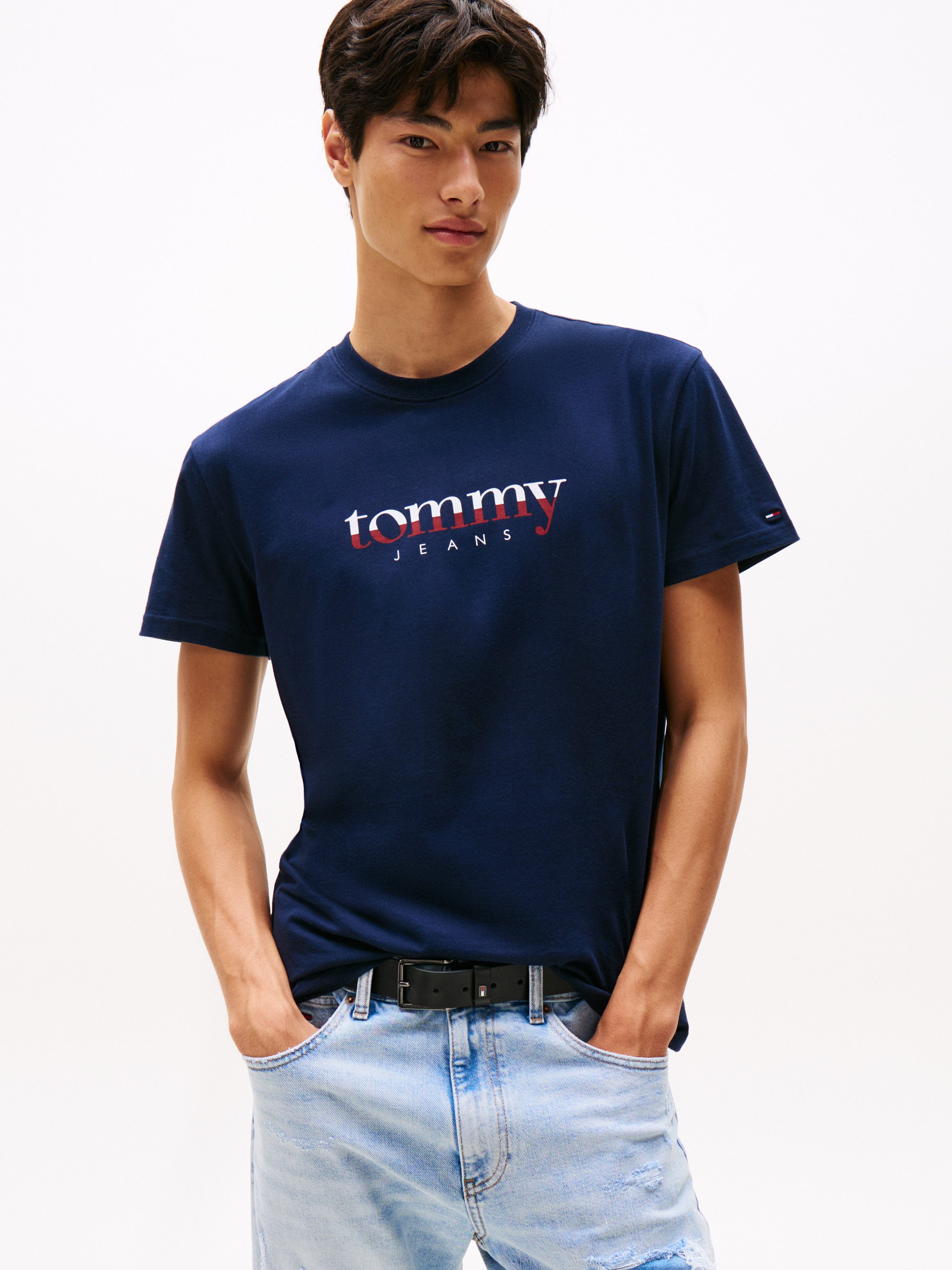 Tommy Jeans T-Shirt aus Jersey mit Logo günstig online kaufen