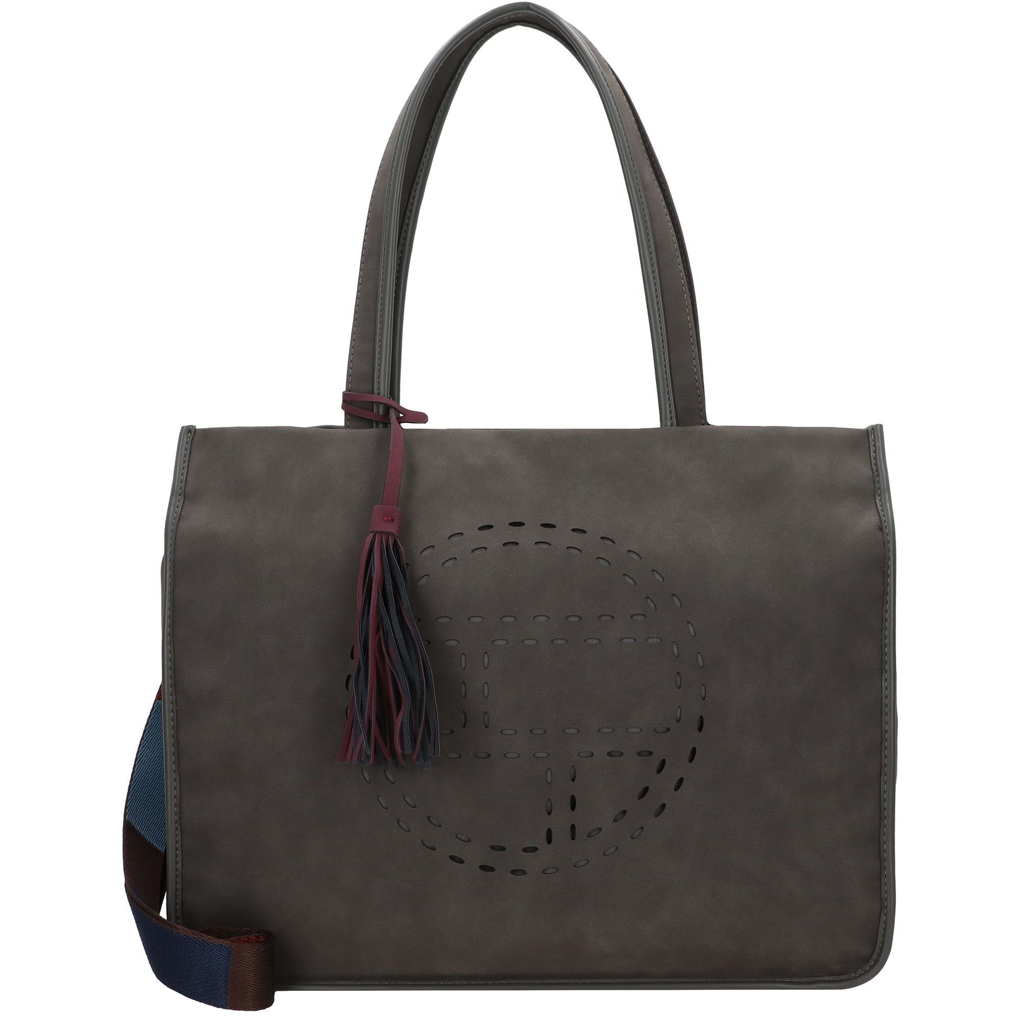 TOM TAILOR Shopper Ronda, Polyethylen dark grey | Shopper