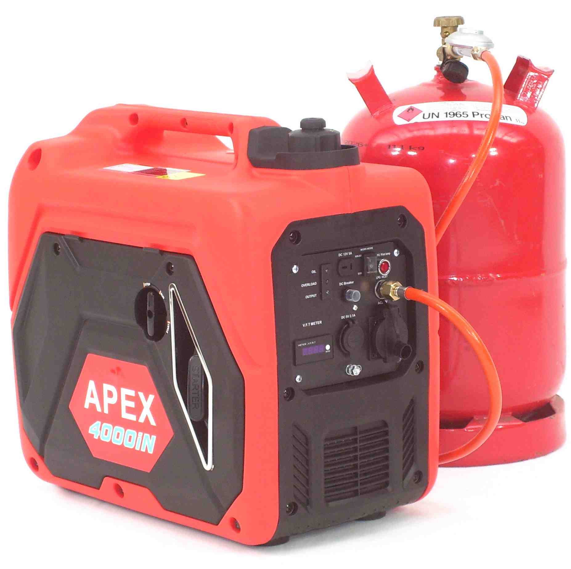 Apex Генераторы Gas u. Benzin Generator Генераторы 4000 06292, (1-tlg)