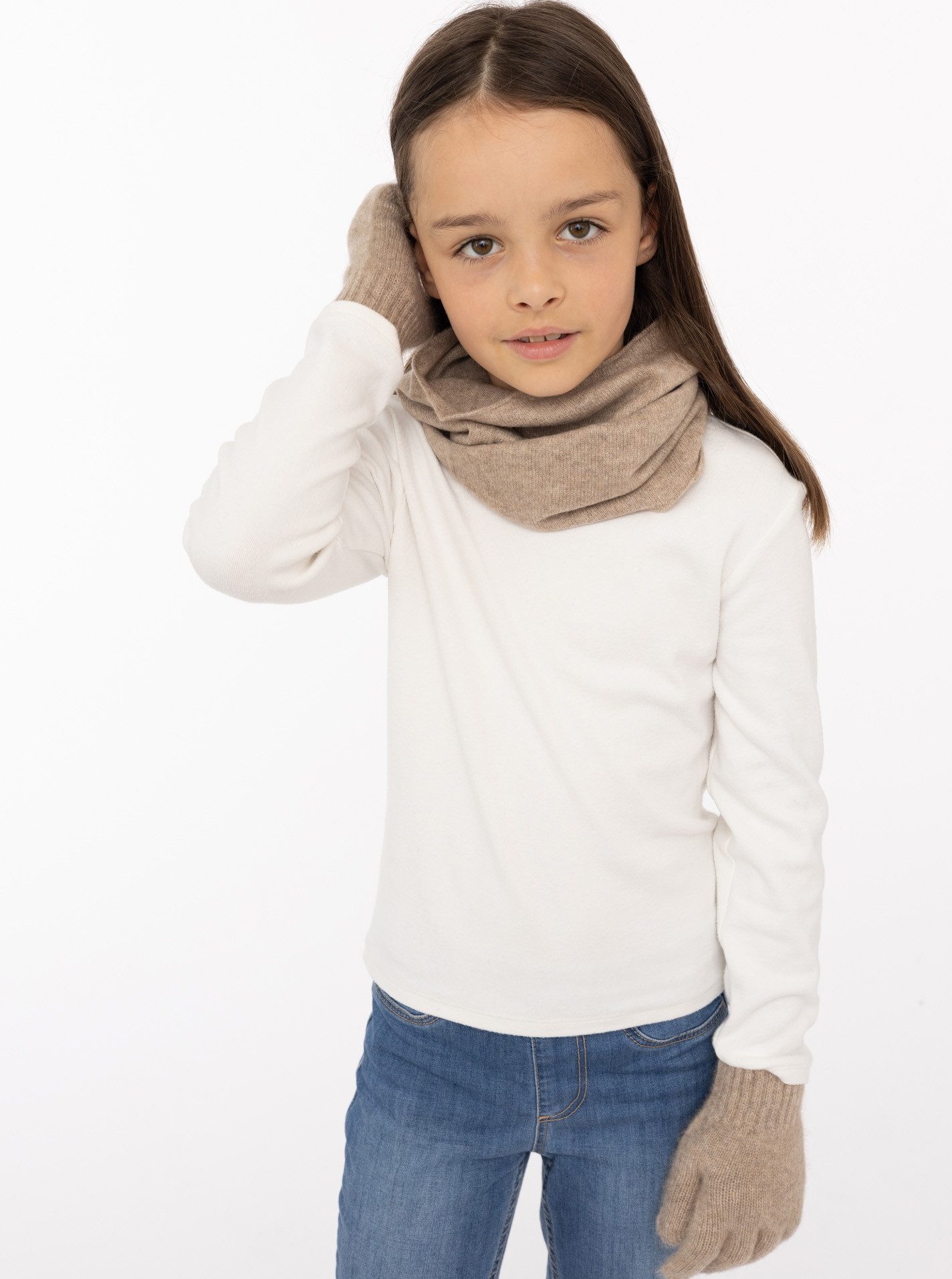 Zwillingsherz Strickhandschuhe Kids-Kaschmir Handschuhe