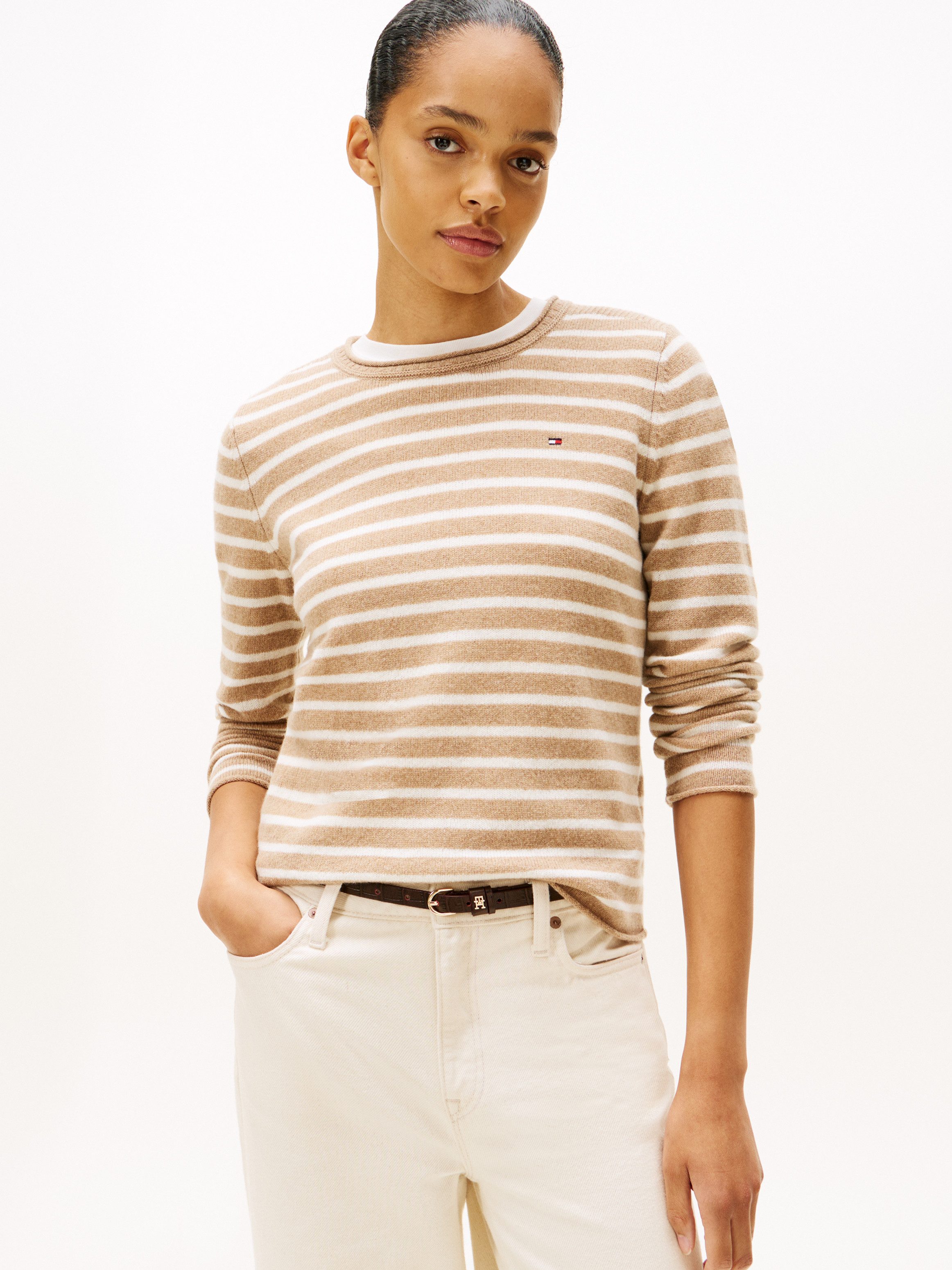 Tommy Hilfiger Strickpullover aus reiner Wolle günstig online kaufen