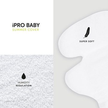 Hauck Autokindersitz Hauck Sommerbezug für Babyschale iPro Baby - Weiß, Sommerbezug für Babyschale iPro Baby weich, atmungsaktiv