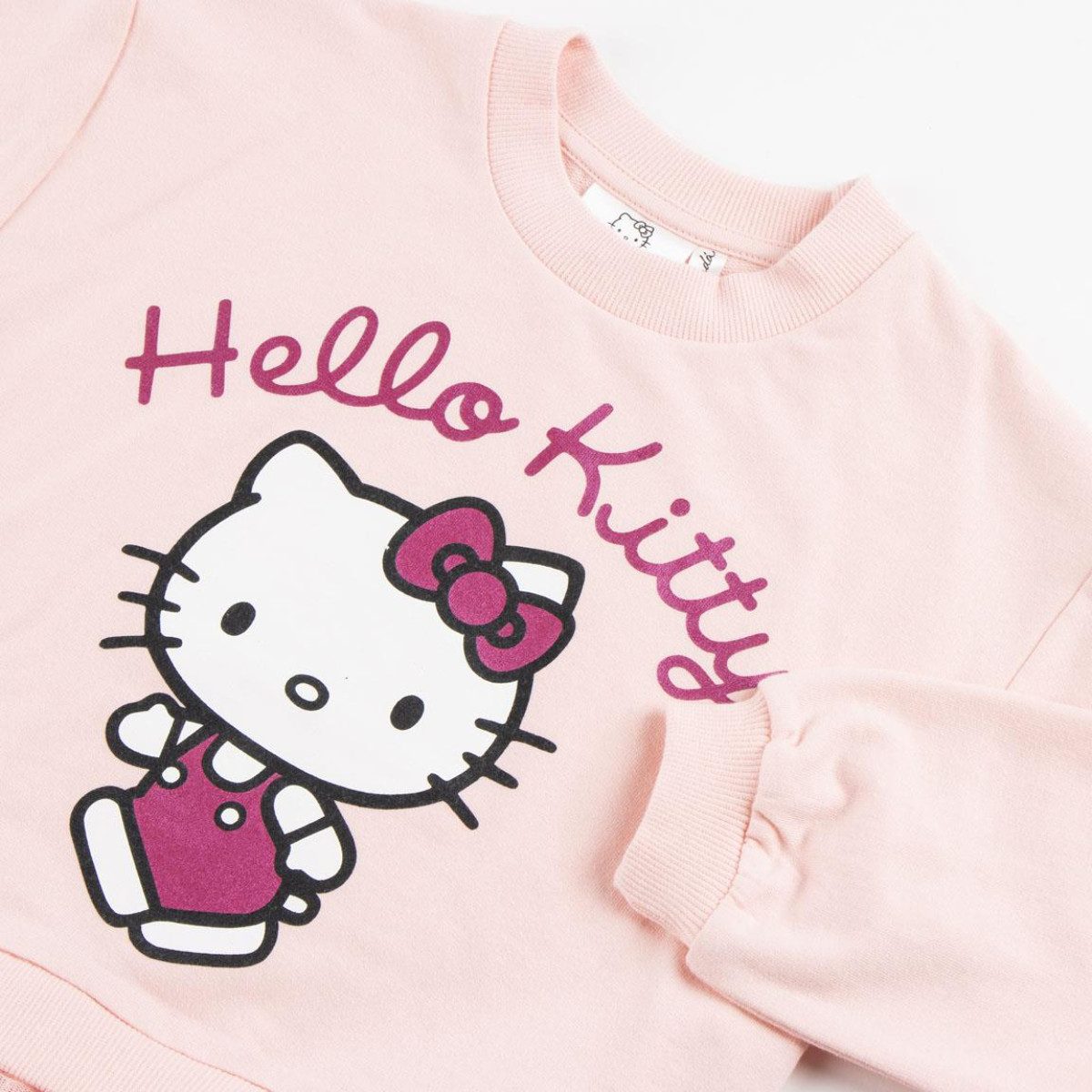 Cerda Bodykleid Hello Kitty Mädchen Sweatshirt weich warm Baumwollmix Freizeit – Bild 3 von 4