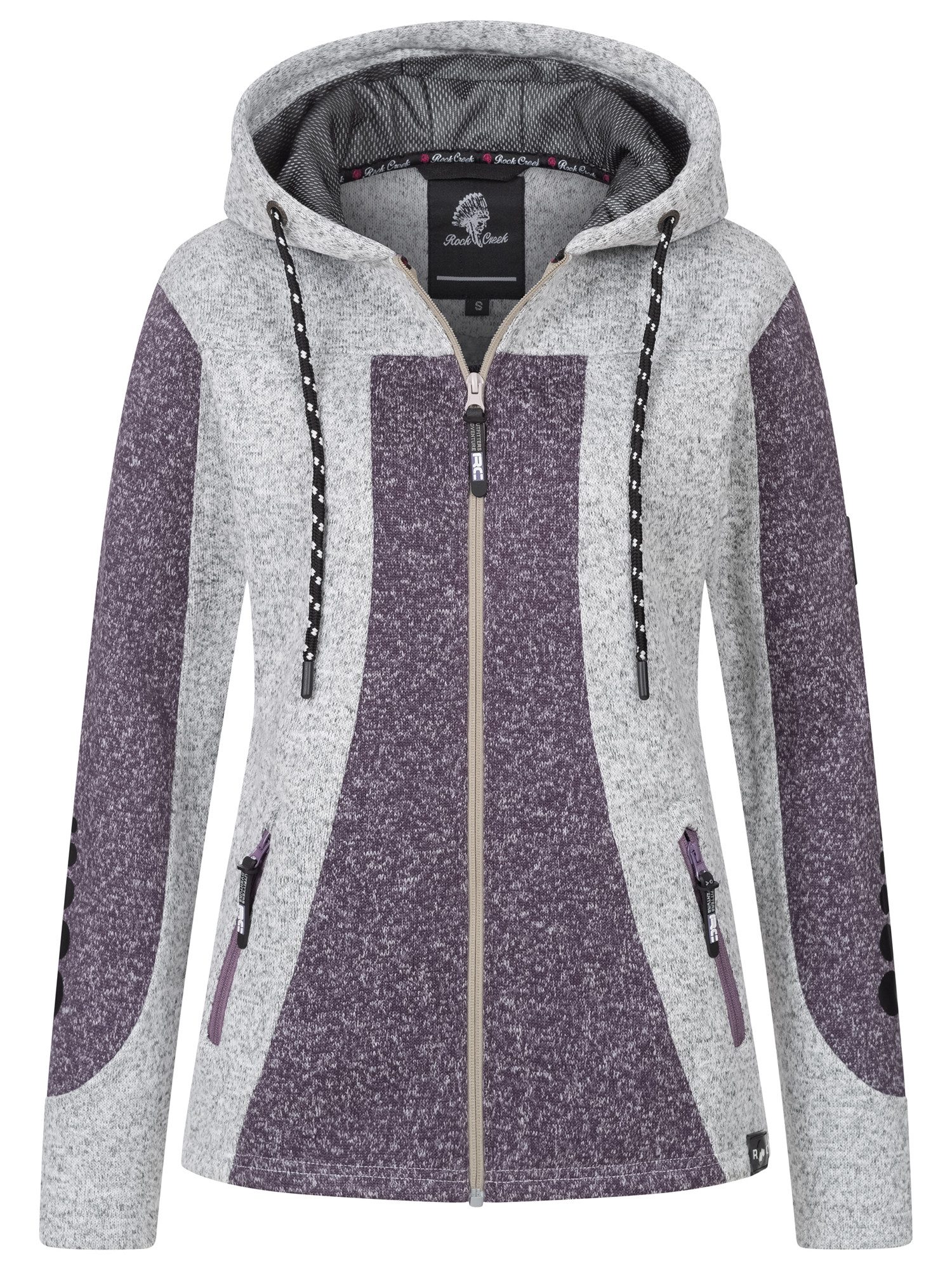 Rock Creek Fleecejacke Damen Fleecejacke Übergangsjacke günstig online kaufen