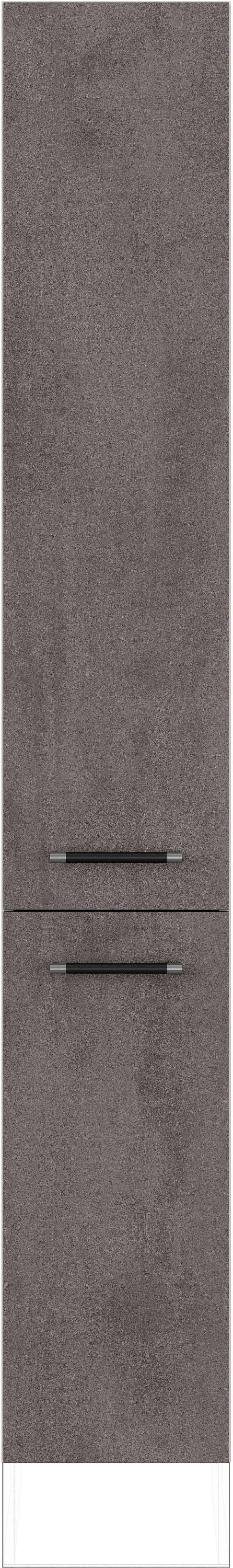 IMPULS KÜCHEN Seitenschrank "Prag", Breite/Höhe: 30/190,7 cm vormontiert, mit Drehtüren, mit verstellbaren Fachböden