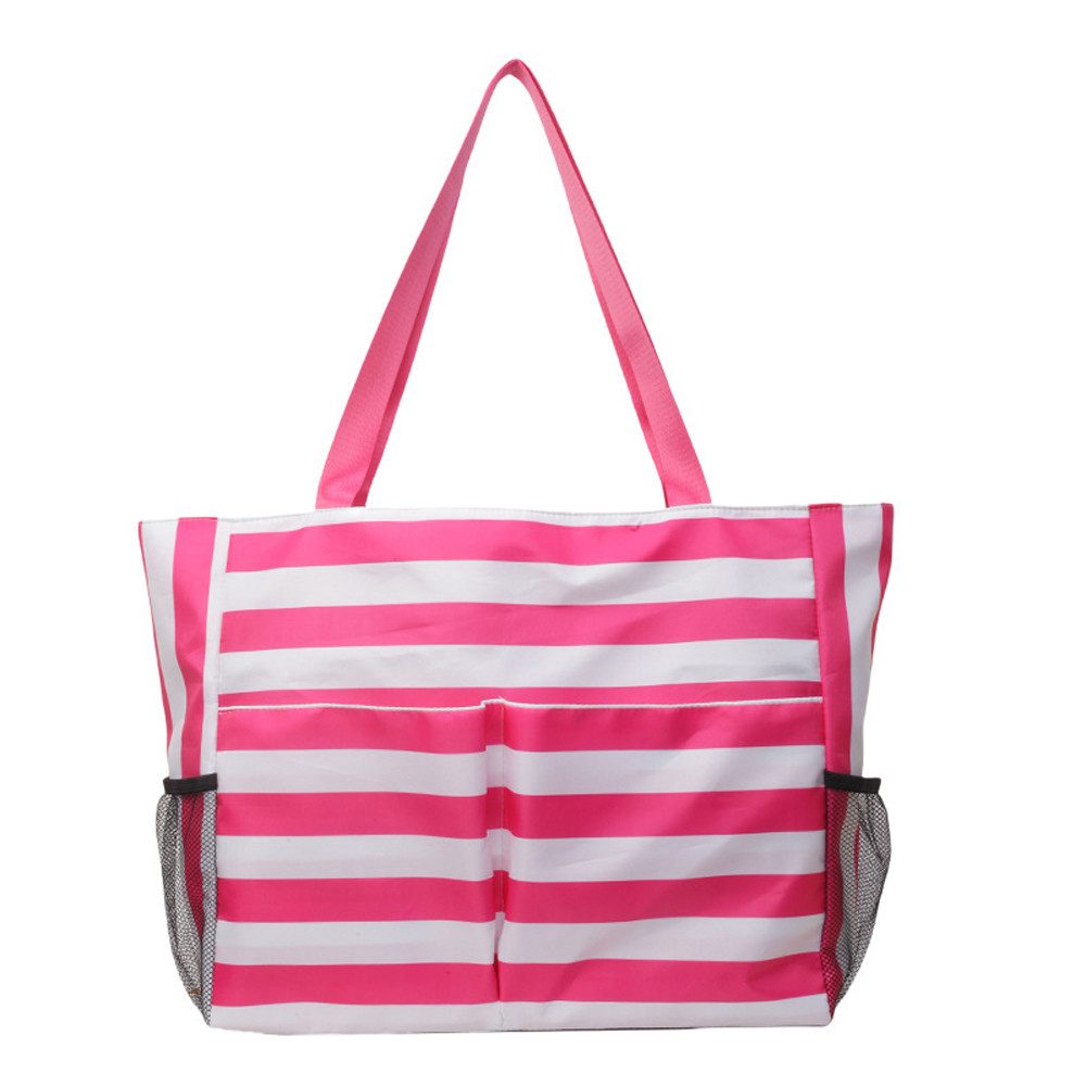 Zaewry Strandtasche Damen mit Reißverschluss, Große Strandtasche xxl Familie, Badetasche, Damen Wasserdicht, Beach Tote Bag für Reisen Pool