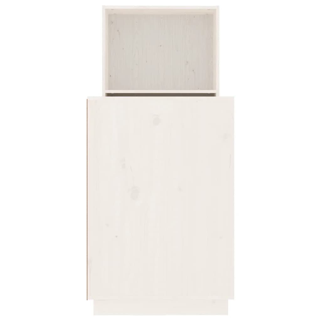 vidaXL Schreibtisch Schreibtisch Weiß | 110x53x117 Weiß Massivholz Weiß cm Kiefer