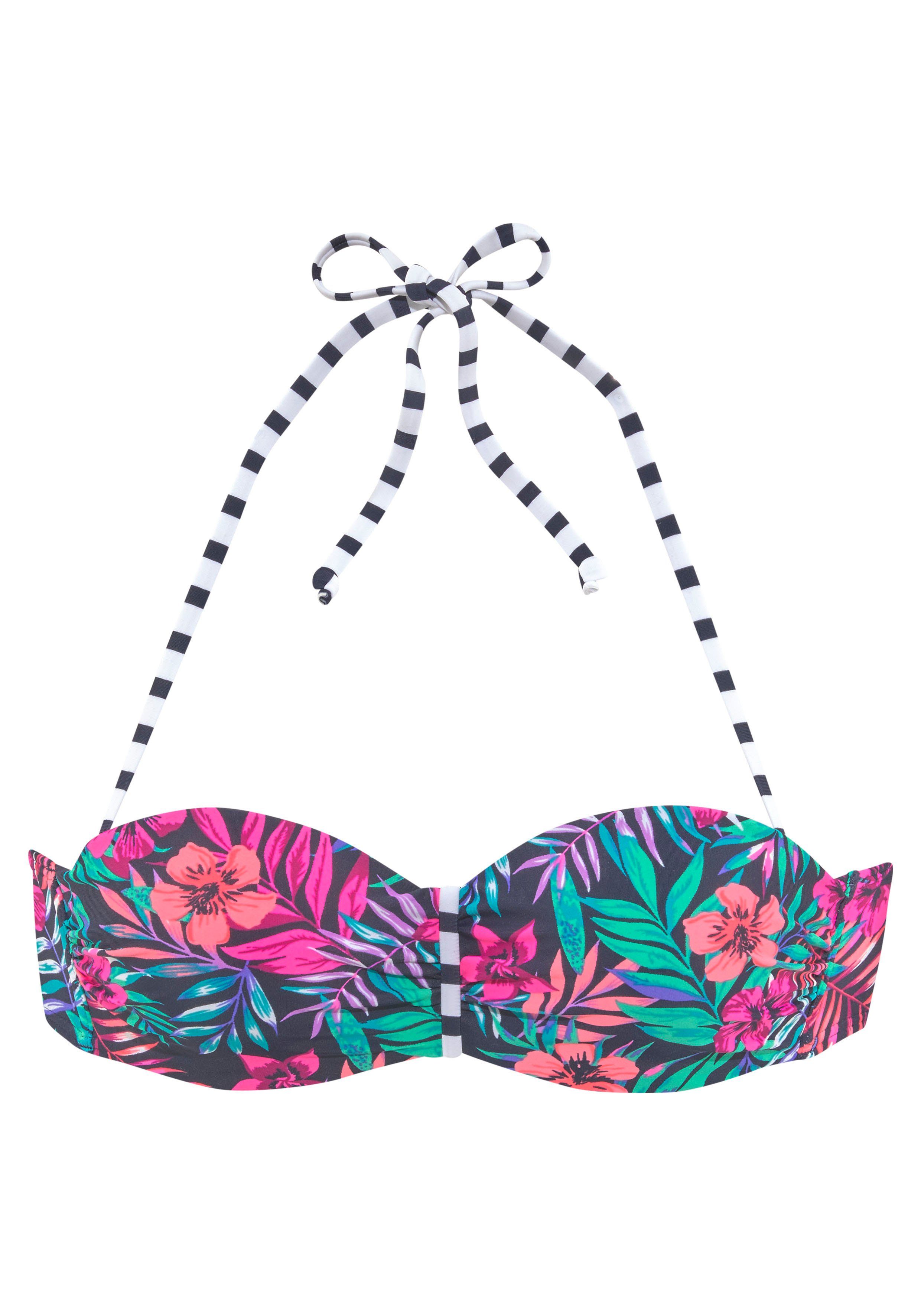Wäsche/Bademode Bikinis Venice Beach Bandeau-Bikini-Top Summer, mit geraffter Mitte