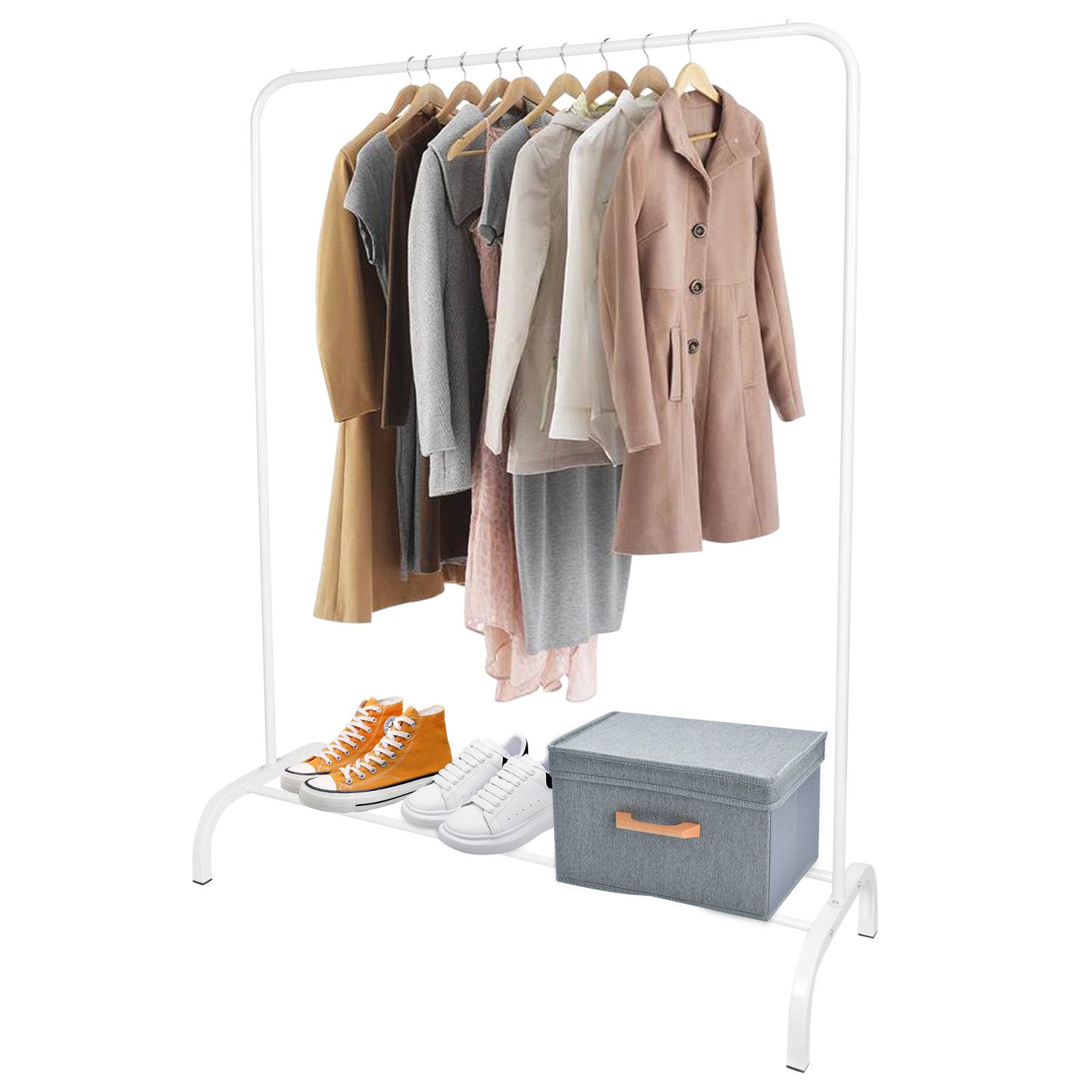 JEOBEST Garderobenständer Kleiderständer mit Schuhregal, Schlafzimmer Kleid günstig online kaufen