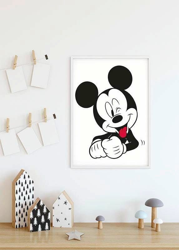 (1 Schlafzimmer, Disney Mouse Wohnzimmer St), Funny, Poster Komar Mickey Kinderzimmer,