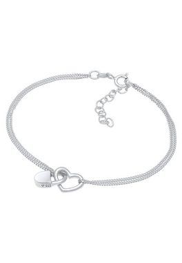 Elli Armband Herz Liebe Schloss Verbundenheit 925 Silber