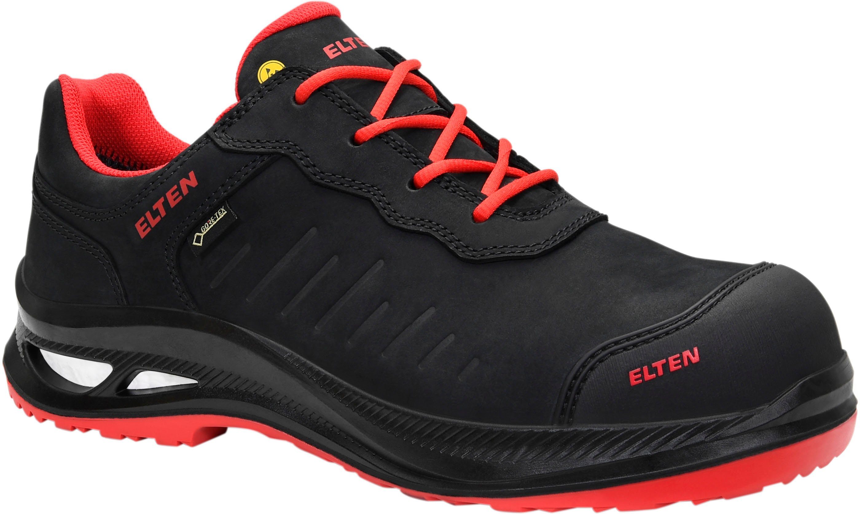 HI ESD Elten XXG STEWART CI S3 black-red Sicherheitsstiefel Low GTX Pro