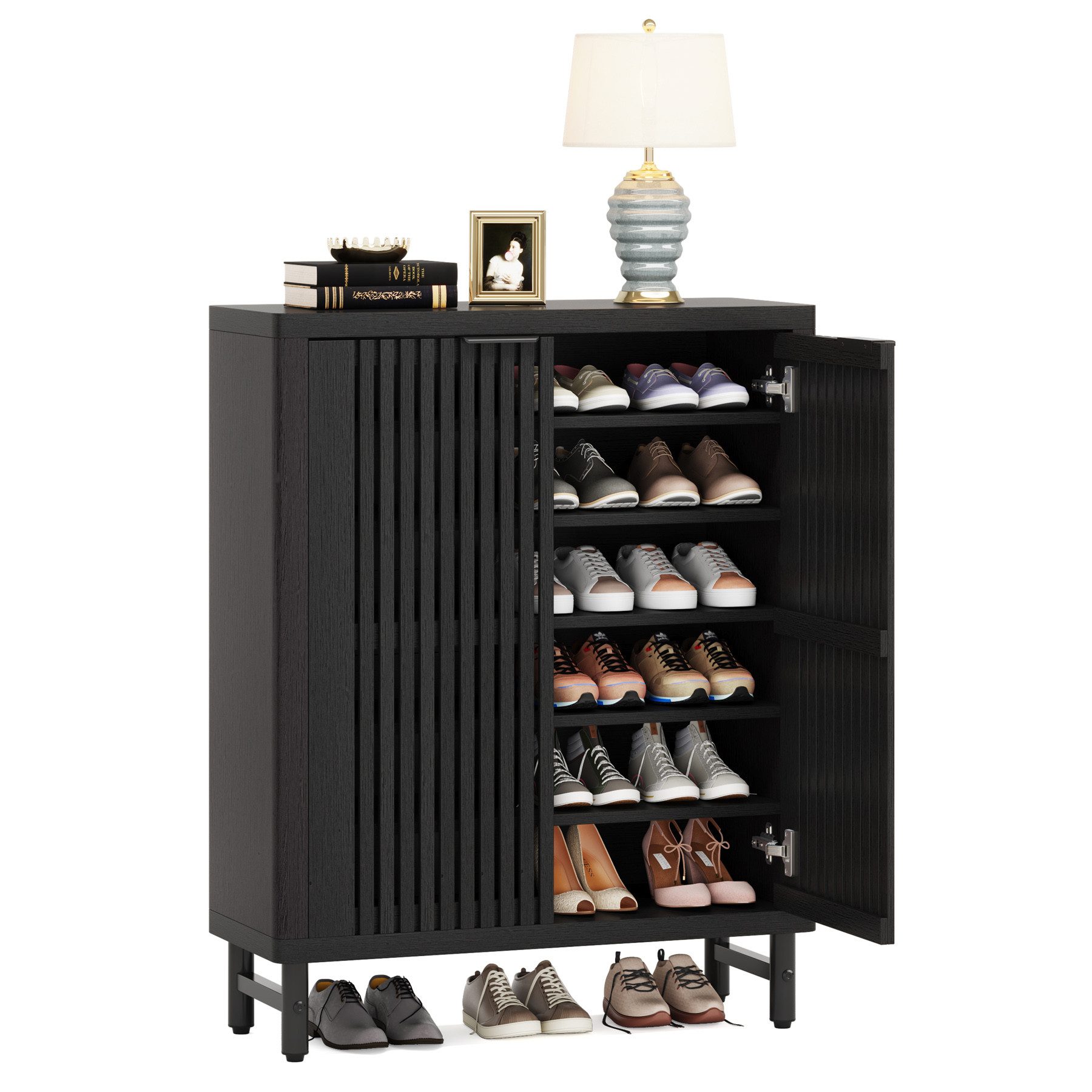 Tribesigns Schuhschrank 6-Tier Retro Schuhschrank für günstig online kaufen