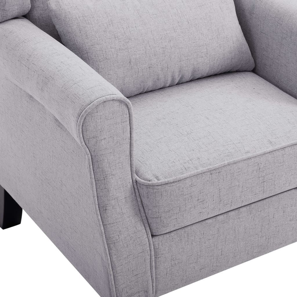vidaXL Sessel Sessel Hellgrau Stoff (1-St)