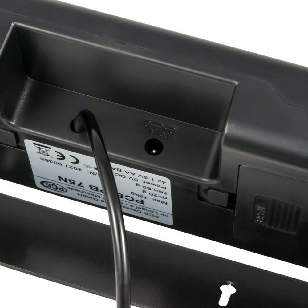 PCE Instruments Präzisionswaage PCE-PB 75N Plattformwaage Wägebereich (max) 75 kg, LC-Display extern