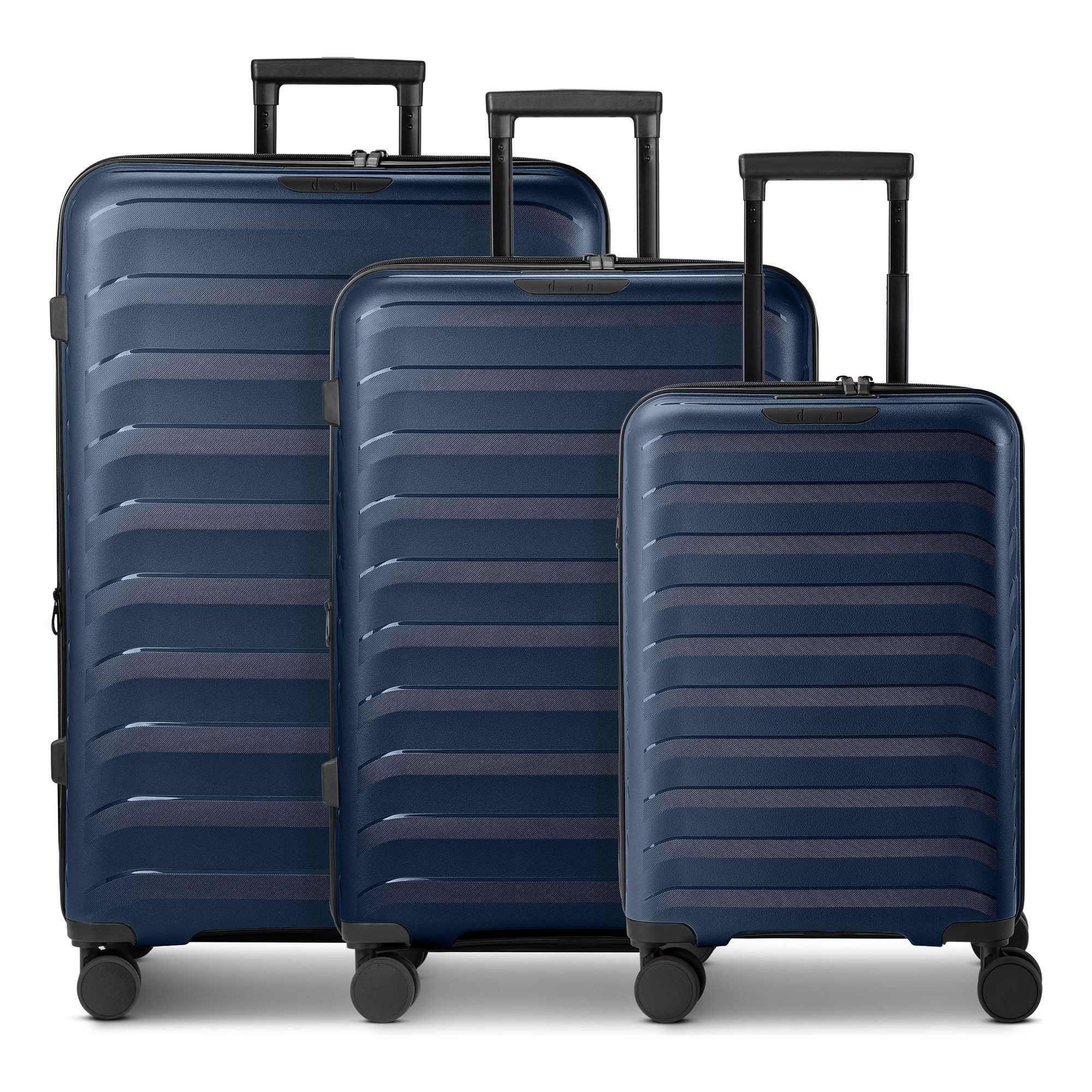 D&N Trolleyset Toronto, 4 Rollen, (3-teilig, 3 tlg), Polypropylen