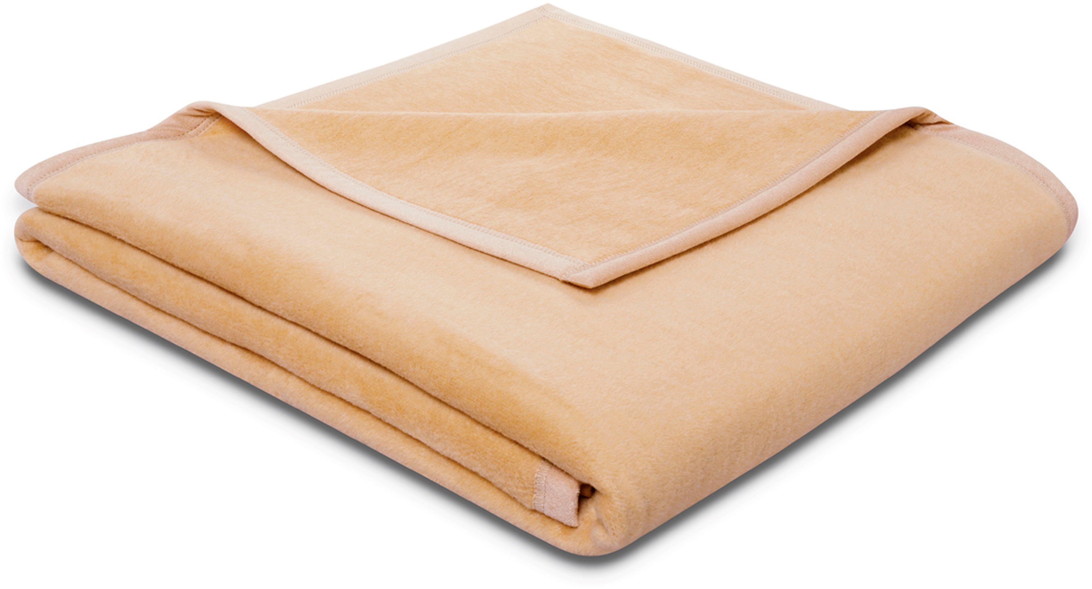 Wohndecke Cotton Sense, Biederlack, aus 100% Baumwolle beige | Baumwolldecken