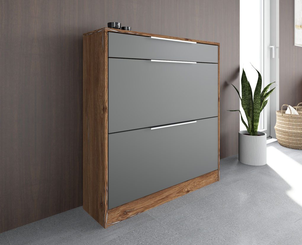 borchardt Möbel Schuhschrank Oliva Stehende Montage, Wandmontage & Glasböden unter Mehr aus der Serie