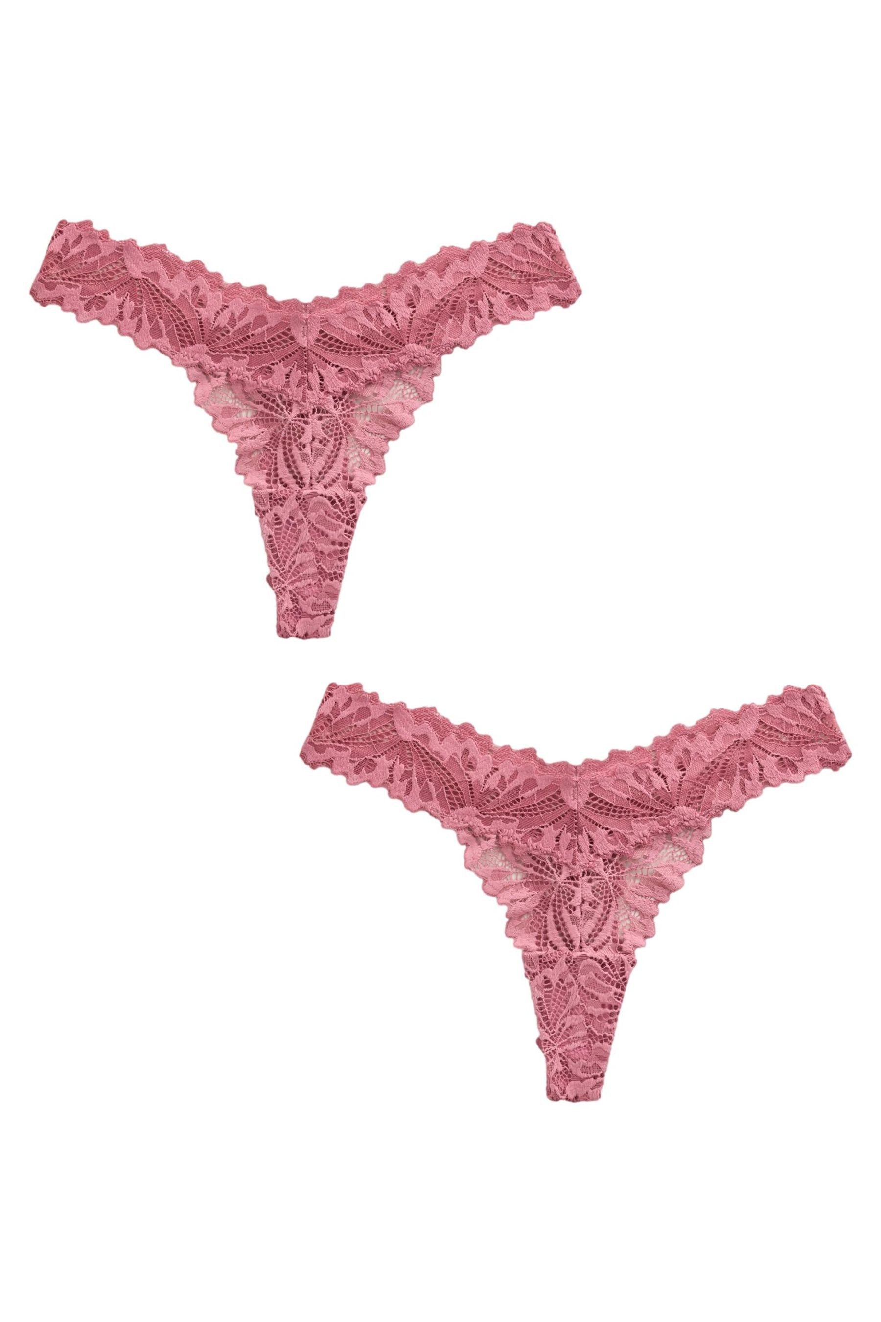 Next String 2er-Pack Comfort Spitzenslips, Tanga (2-St)
